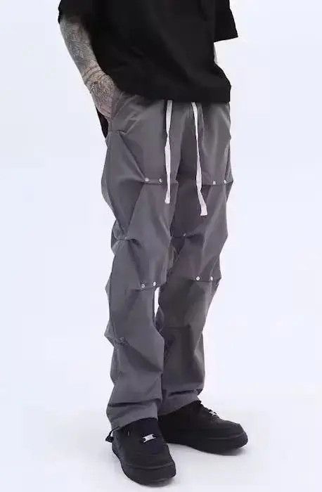 Japanese Brand × Vintage Stack Pleated Gray Sweatpants Size US 32 / EU 48 - 3 Thumbnail
