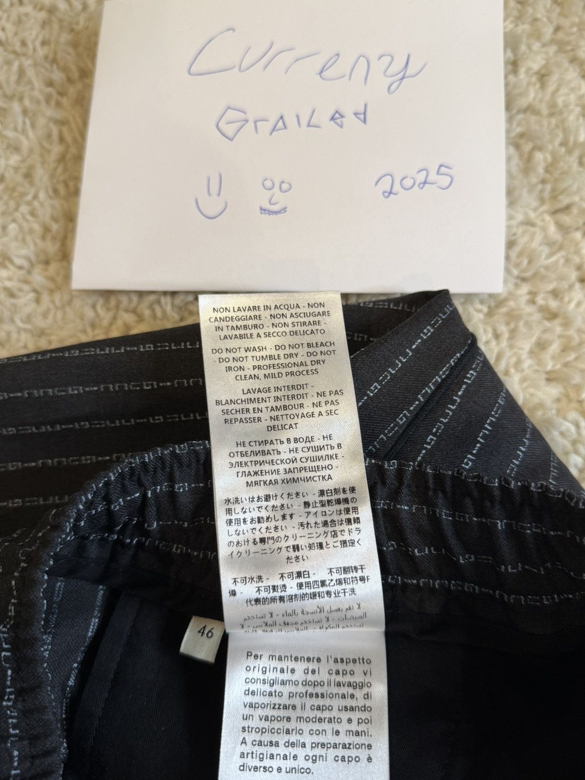 Gucci GUCCI Pintstripe Stitched Pants $1450msrp🕴️✨ Size US 29 - 19 Thumbnail