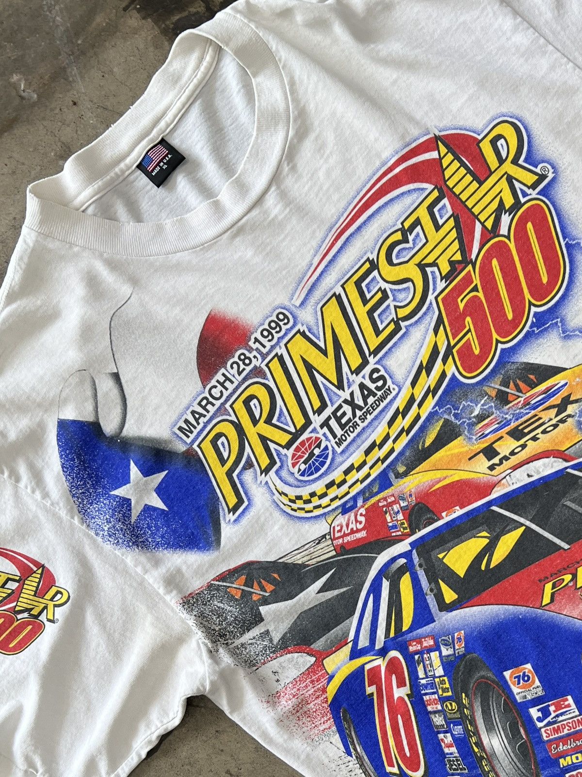 NASCAR Vintage 1999 AOP Texas Motorspeedway Primestar Tee XL Size US XL / EU 56 / 4 - 1 Thumbnail