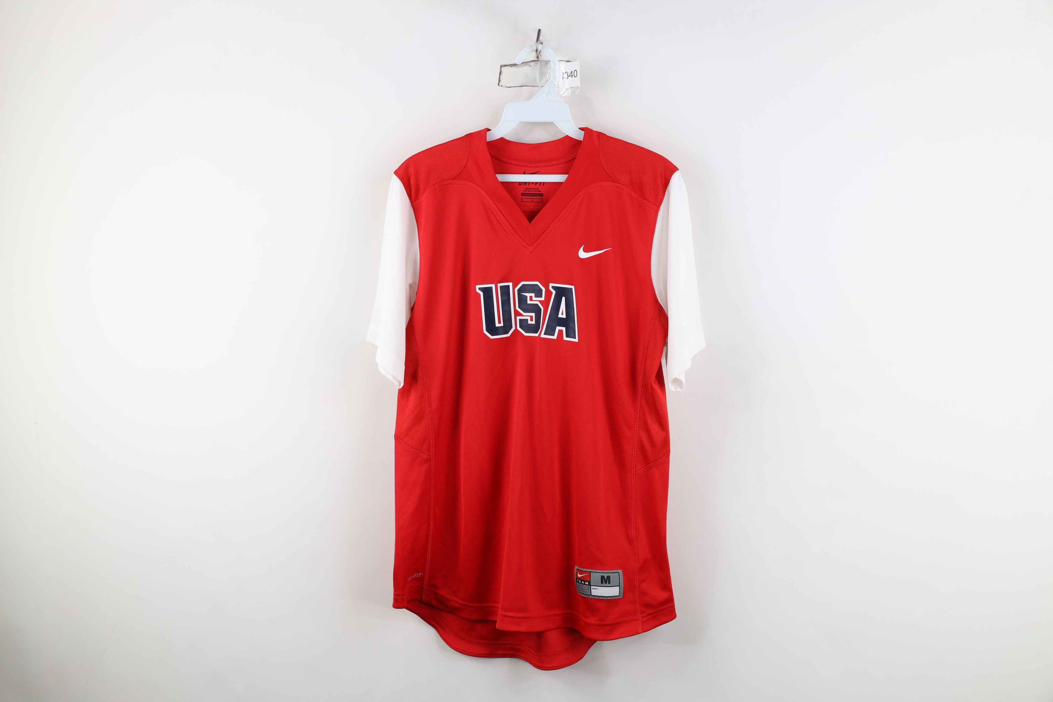 Nike Nike Issued USA Softball Short Sleeve Jersey Shirt Red #13 Size M / US 6-8 / IT 42-44 - 1 Thumbnail