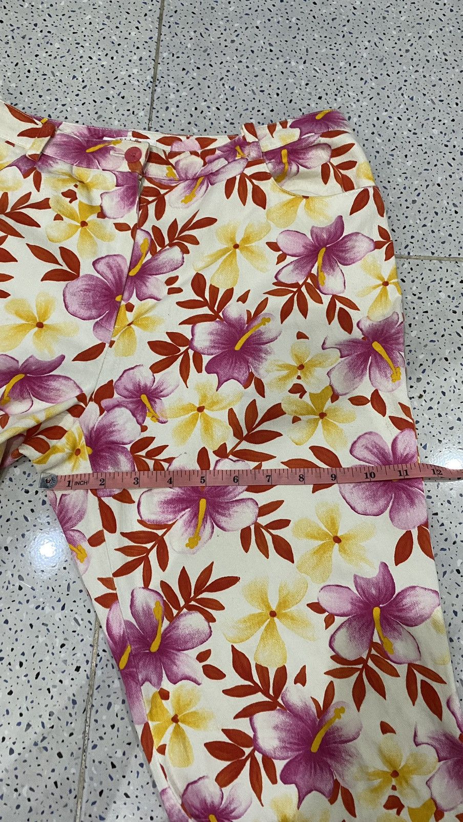 Japanese Brand × Vintage Vintage Elle Sport Flower Pattern Pants Size 30" / US 8 / IT 44 - 12 Thumbnail