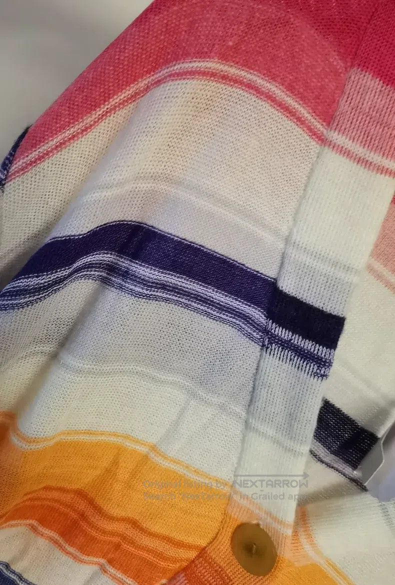 Loewe Loewe Rainbow striped linen cardigan Size M / US 6-8 / IT 42-44 - 6 Thumbnail