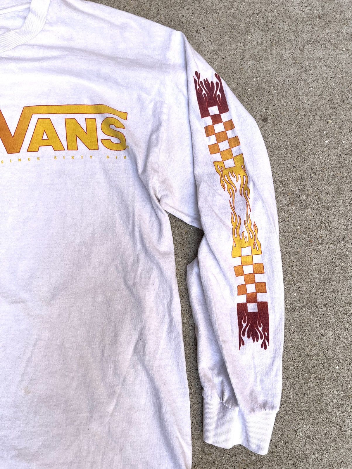 Vans Y2K Vans Long Sleeve Flames Tee Size US L / EU 52-54 / 3 - 3 Thumbnail