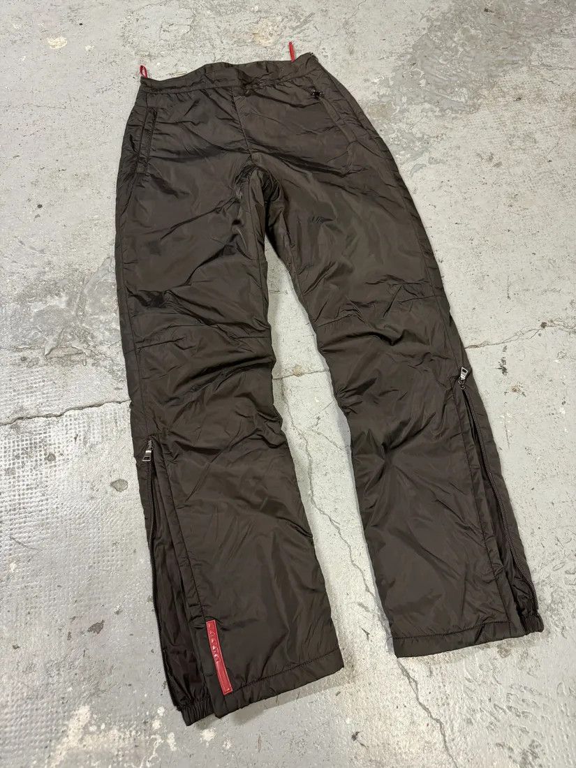 Prada × Vintage 2000s Prada Linea Rossa Brown Tactical Pants Size 25" / US 0 / IT 36 - 5 Thumbnail