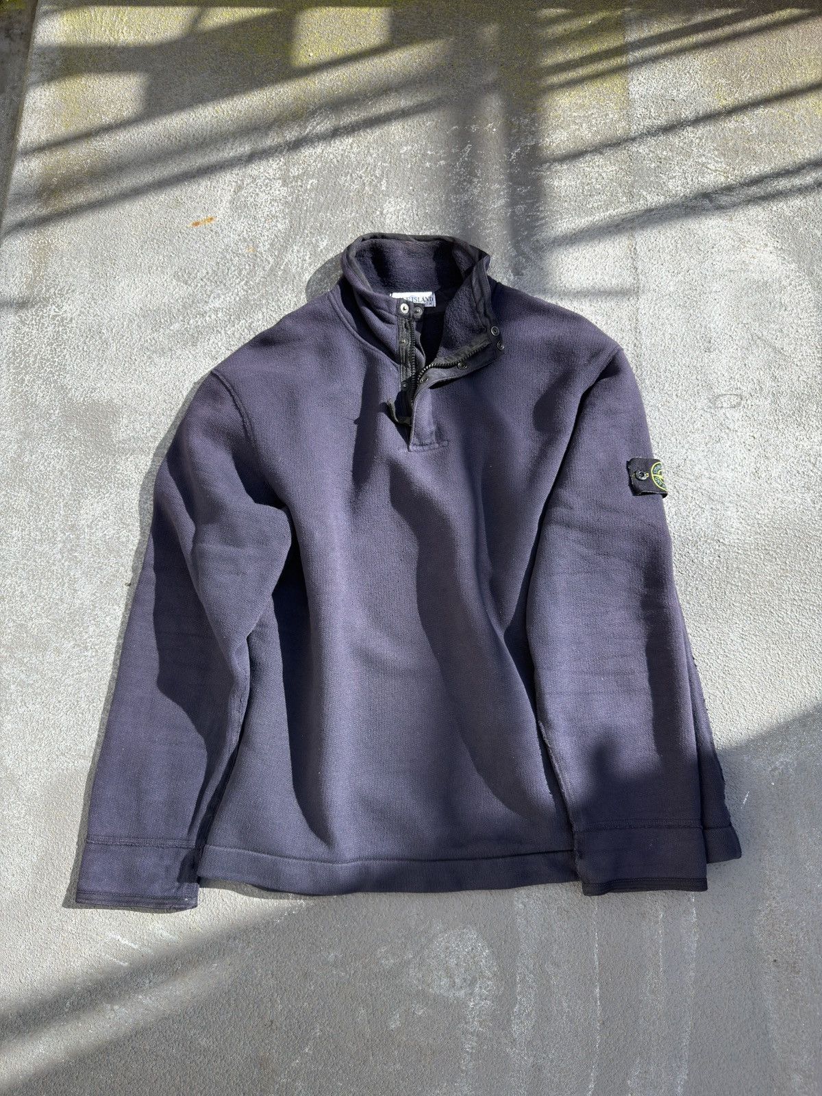 Stone Island Vintage Stone Island Art.37156M57 1/4 Neck Sweater L Size US XL / EU 56 / 4 - 2 Thumbnail