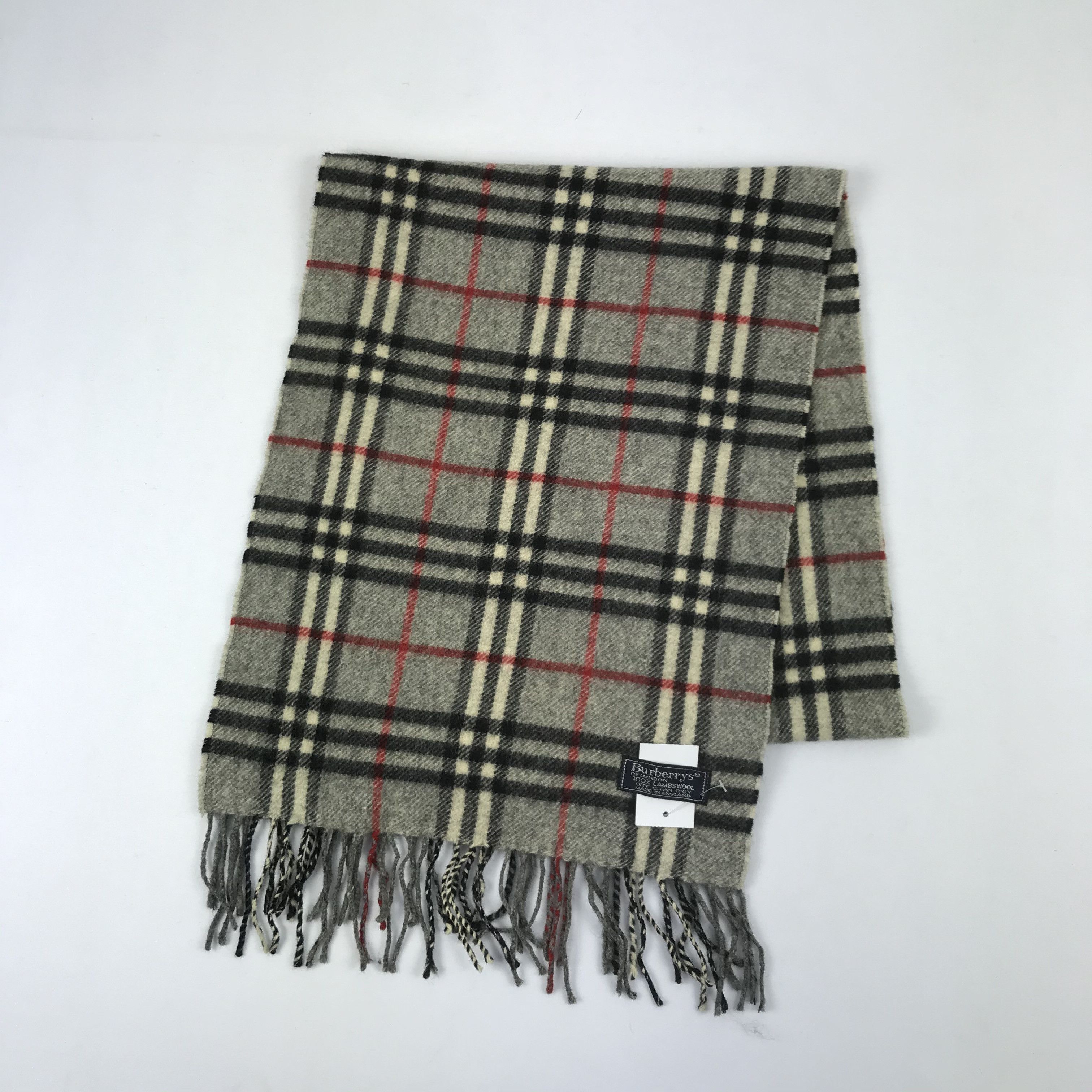 Burberry Vintage Wool Scarf Winter Scarves 56789 Size ONE SIZE - 3 Thumbnail