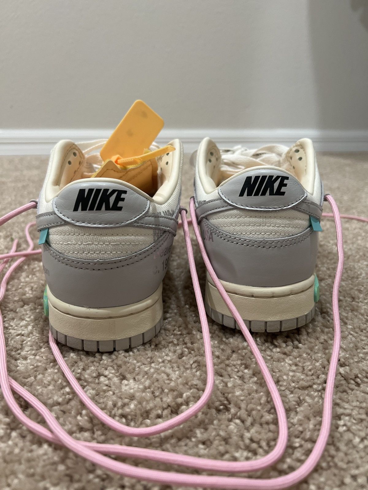 Nike × Off-White Nike Dunk Low x Off White Lot 9 Size US 9.5 / EU 42-43 - 4 Thumbnail