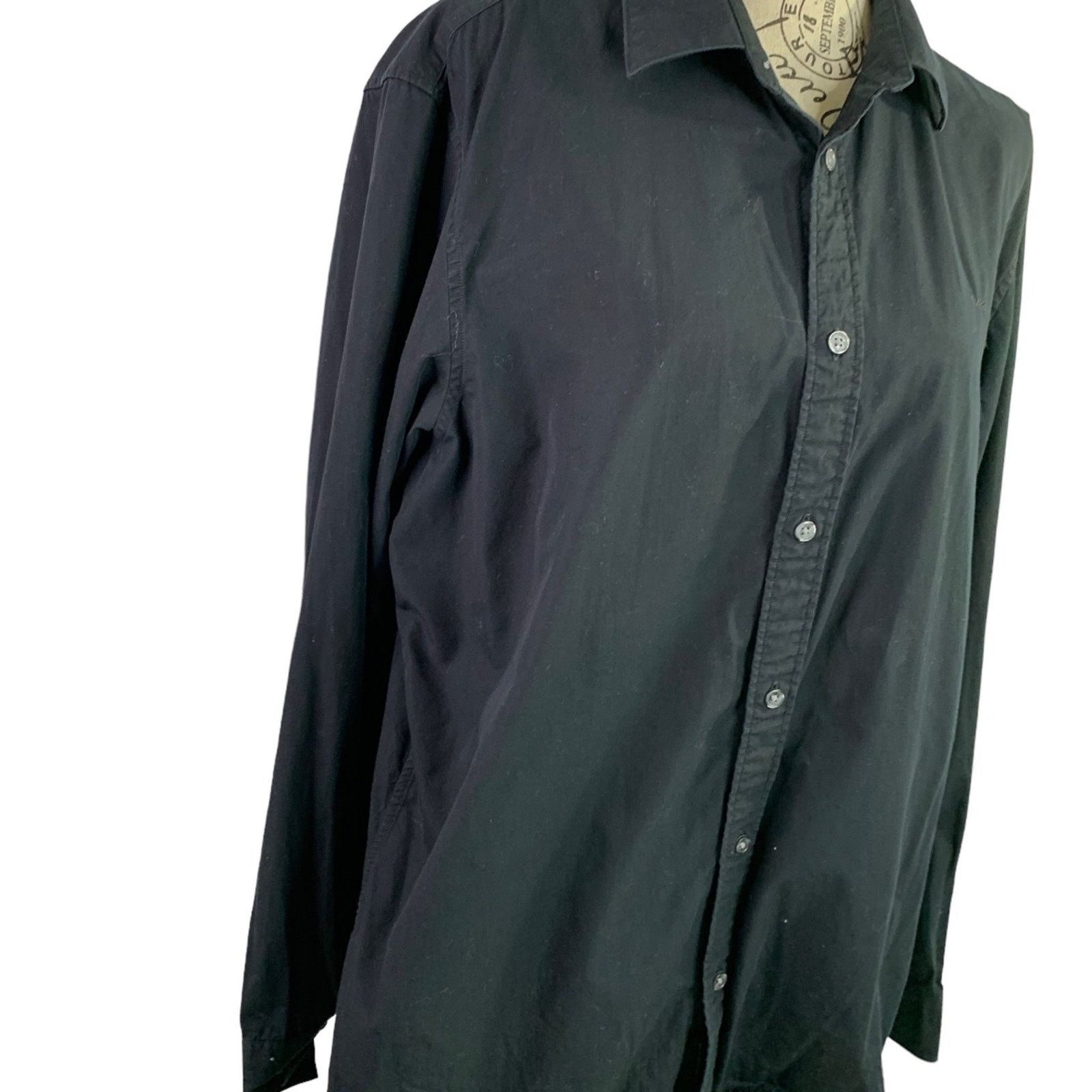 Michael Kors Michael Kors Men's Large Tailored Fit Black, Button down Size US L / EU 52-54 / 3 - 3 Thumbnail