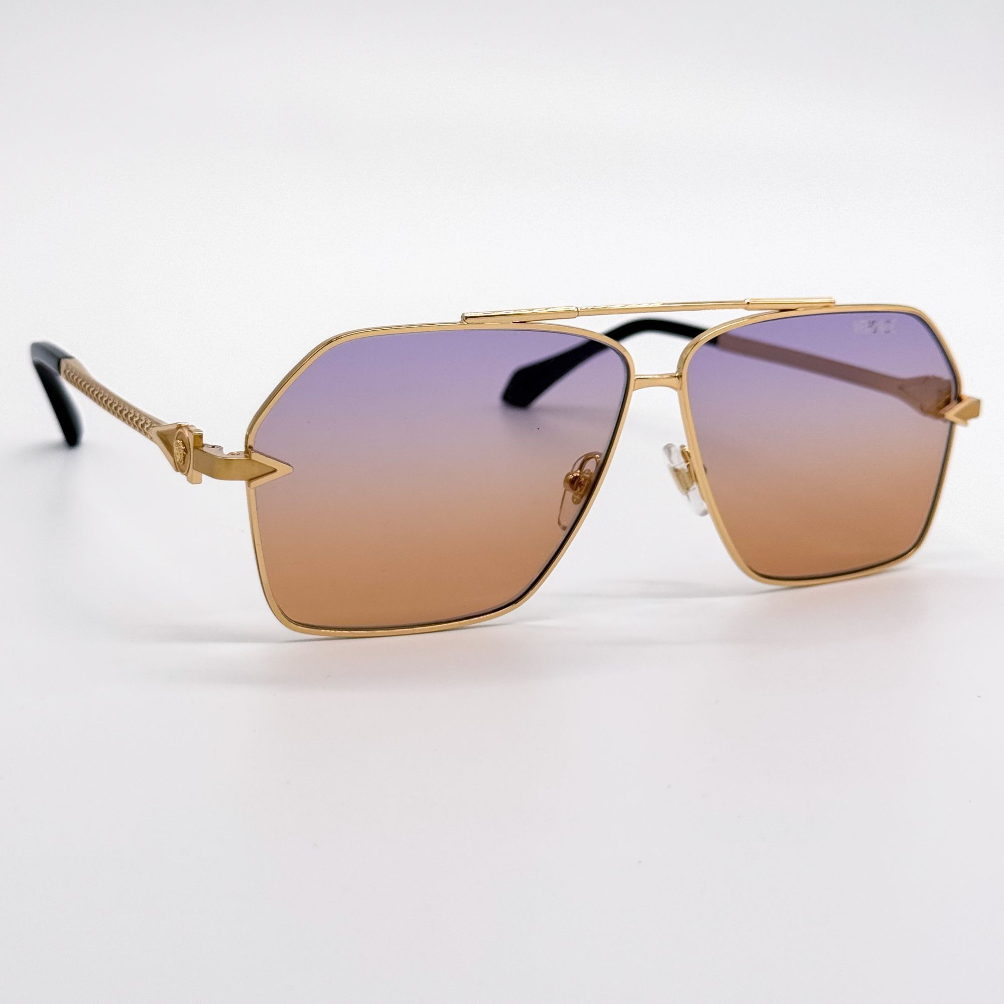 Versace NEW VE2284 1002/EL GOLD PINK UNISEX AVIATOR SUNGLASSES VE228 Size ONE SIZE - 4 Thumbnail