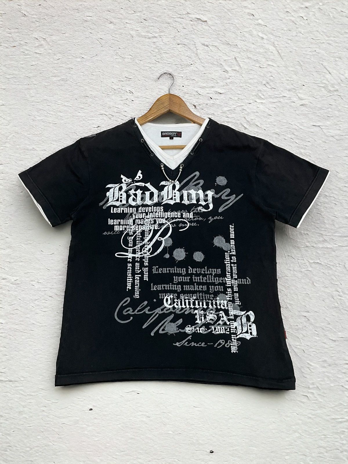 Japanese Brand Bad Boy Y2k Life Poem Affliction Punk Style Size US M / EU 48-50 / 2 - 1 Thumbnail