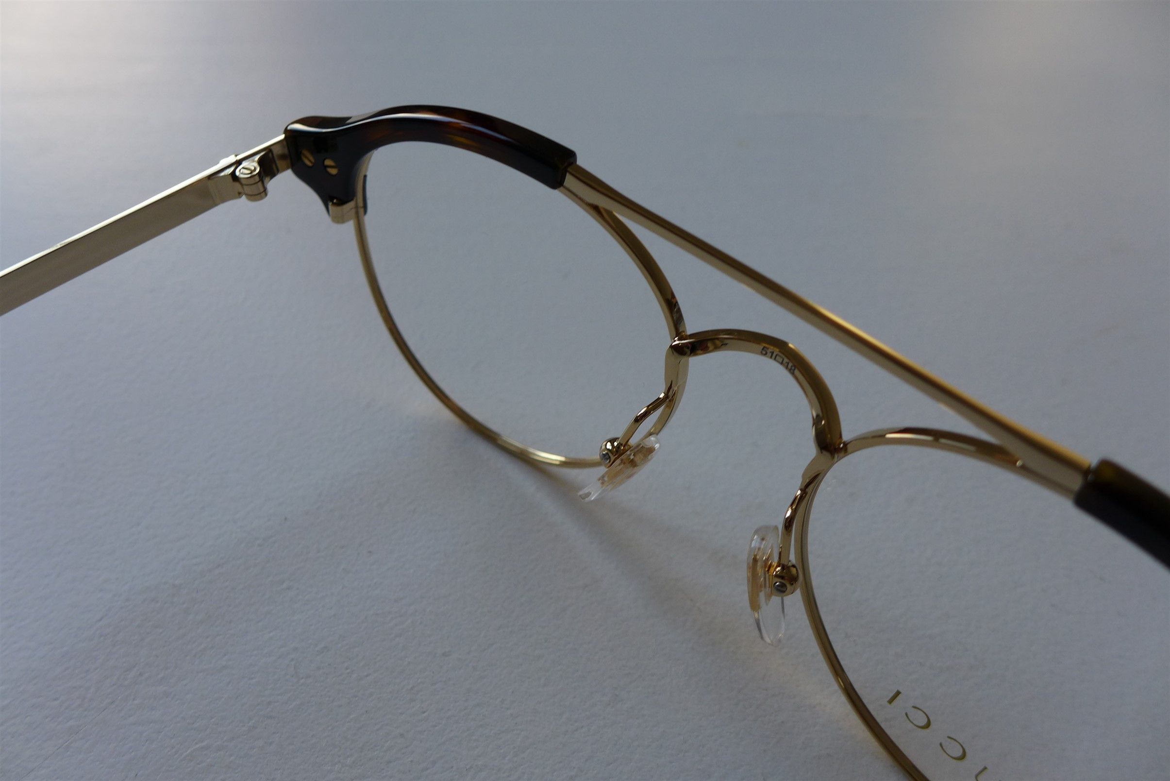 Gucci Gucci GG02890 Optical Glasses - Gold Metal & Havana Acetate. Size ONE SIZE - 8 Thumbnail