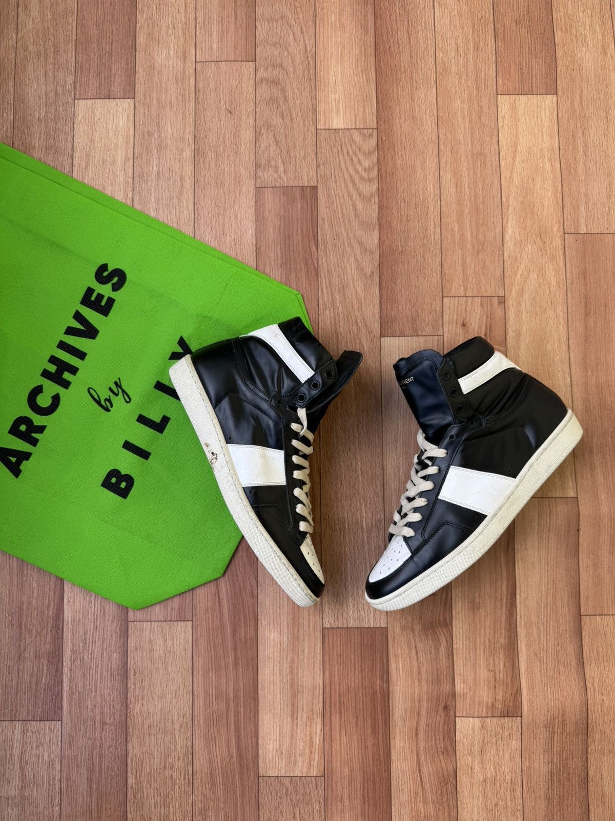 Saint Laurent Paris Saint Laurent SL/01H hightop sneakers Size US 7.5 / EU 40-41 - 1 Thumbnail