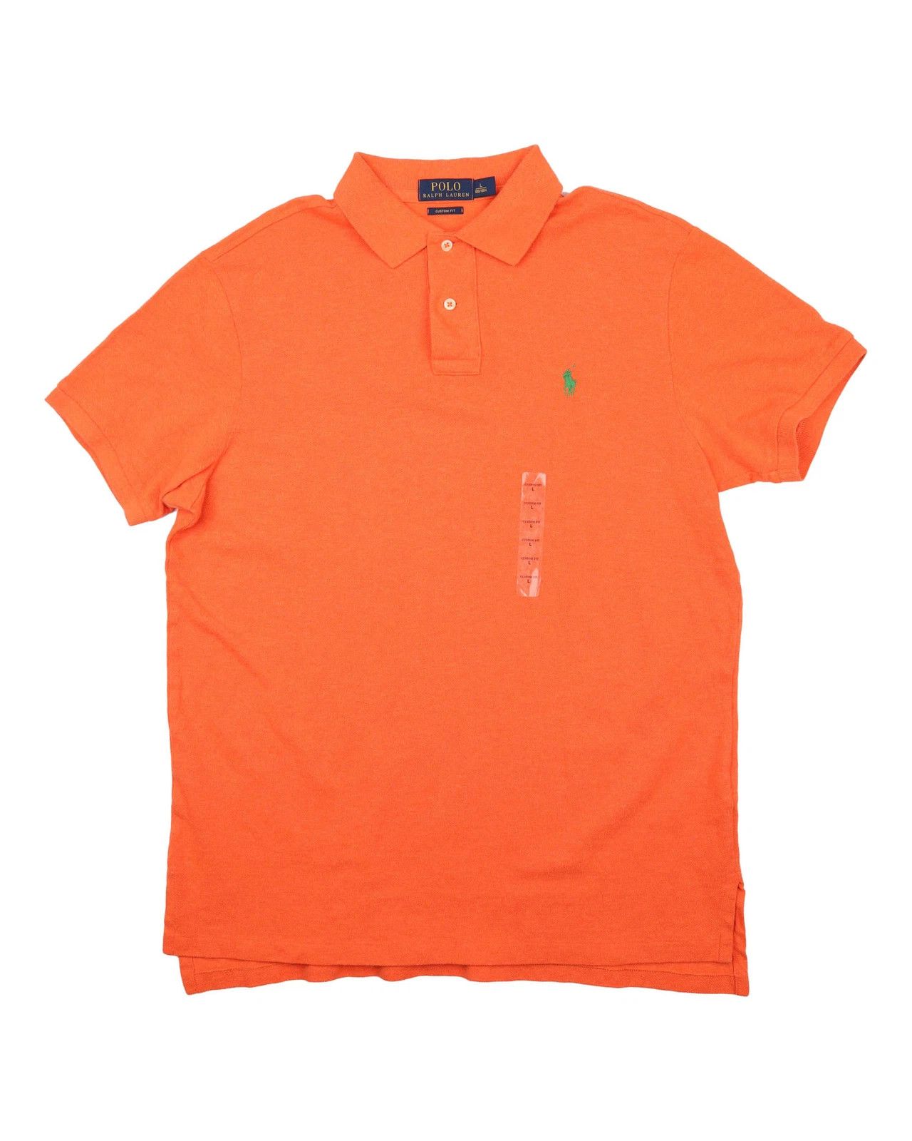 Polo Ralph Lauren Polo Ralph Lauren Custom Fit Orange Polo Shirt Size US L / EU 52-54 / 3 - 1 Thumbnail