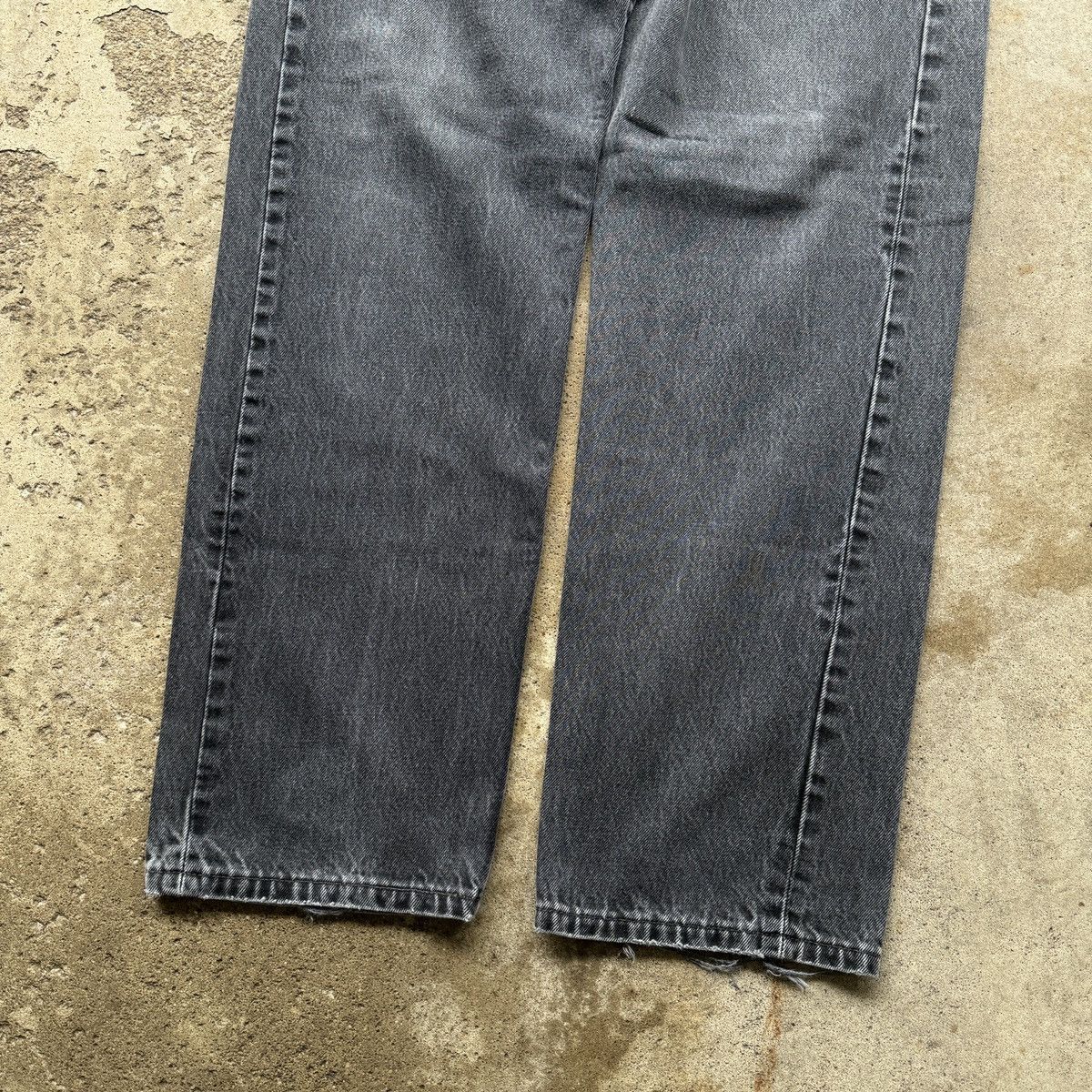 Levi's Levi's 501 Faded Black Thrashed Denim Jeans ERD Grunge Size US 36 / EU 52 - 10 Thumbnail
