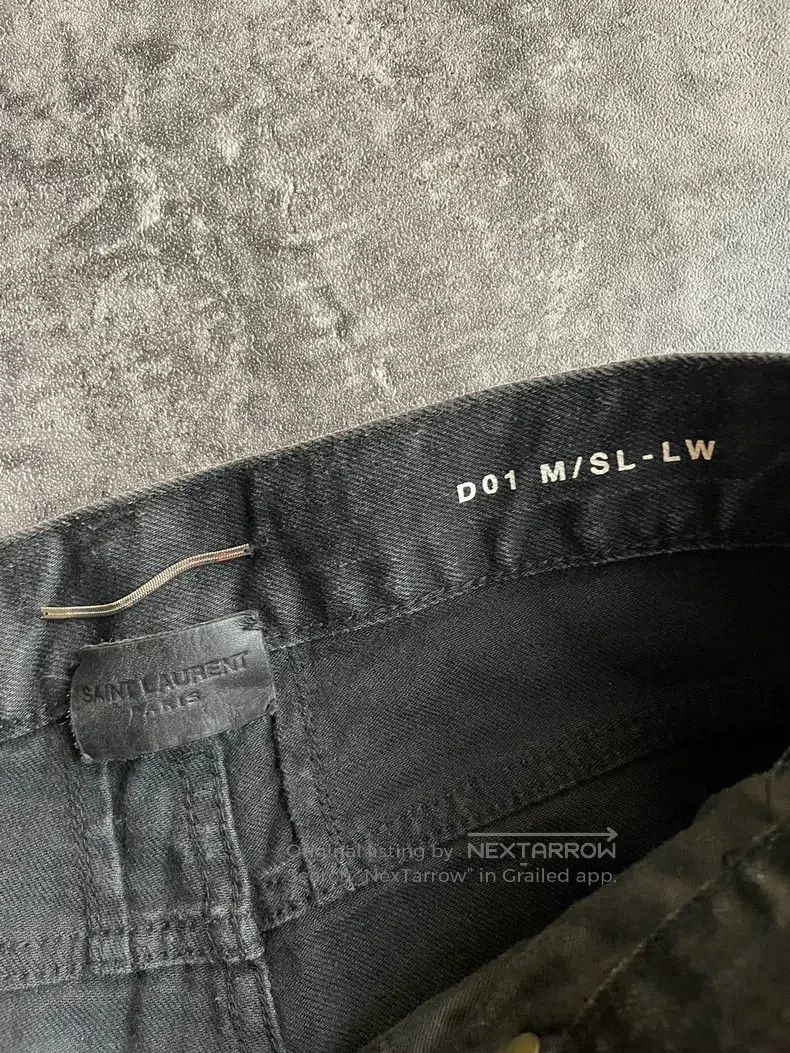 Saint Laurent Paris Saint Laurent Paris Straight Leg Denim Pants Size US 29 - 3 Thumbnail