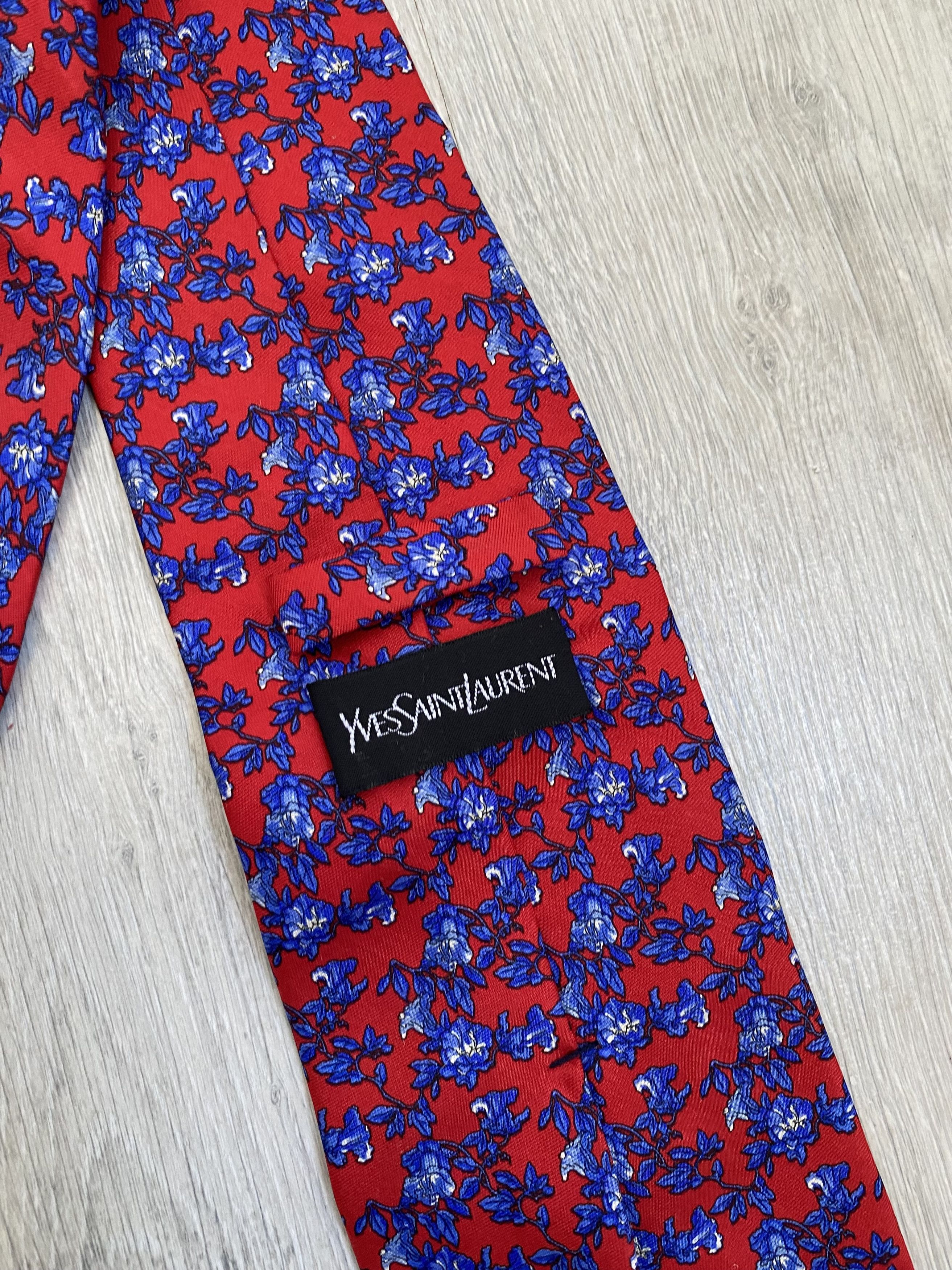 Yves Saint Laurent Yves Saint Laurent floral silk tie Size ONE SIZE - 3 Thumbnail