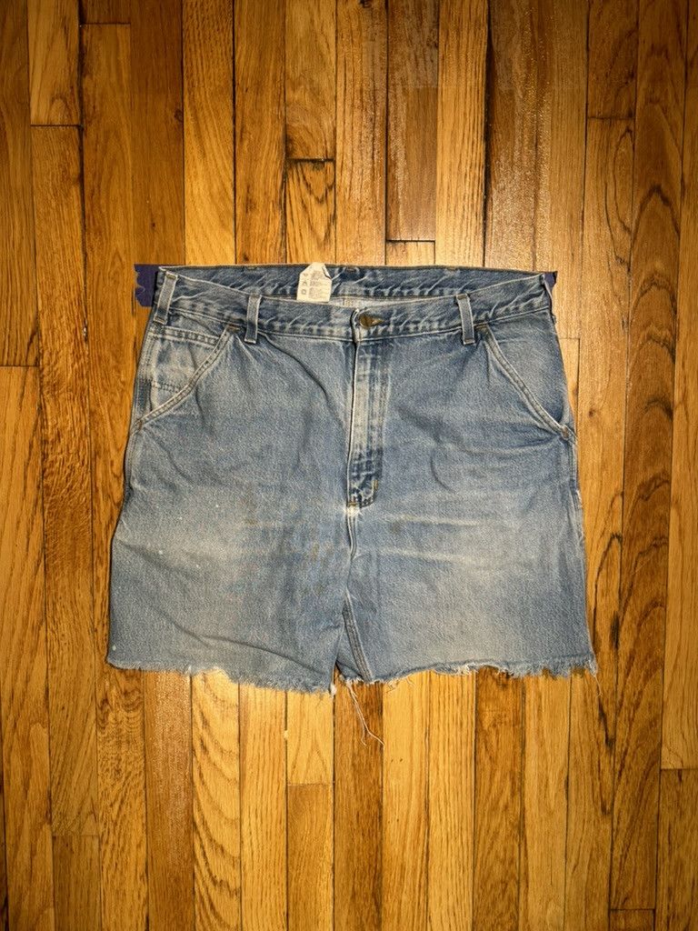 Carhartt Vintage Carhartt Faded Cutoff Jean Shorts Size US 36 / EU 52 - 1 Thumbnail