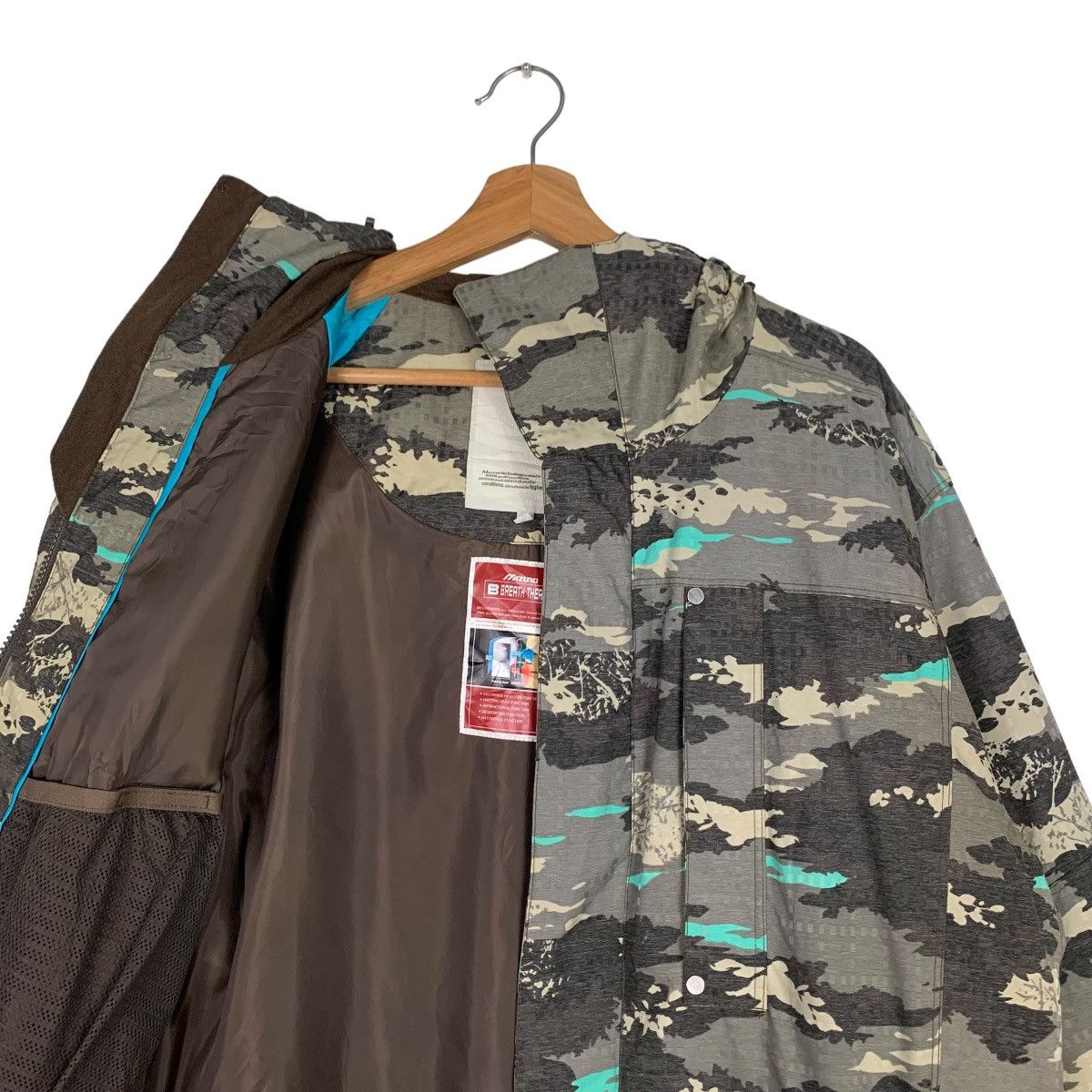 Mizuno MIZUNO Breath Thermo Snow Gear Camo Hoodie Jacket #0265-C12 Size US S / EU 44-46 / 1 - 12 Thumbnail