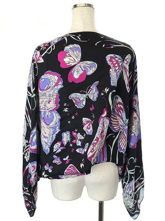 Emilio Pucci × Vintage Emilio Pucci silk butterfly print Size XS / US 0-2 / IT 36-38 - 5 Thumbnail