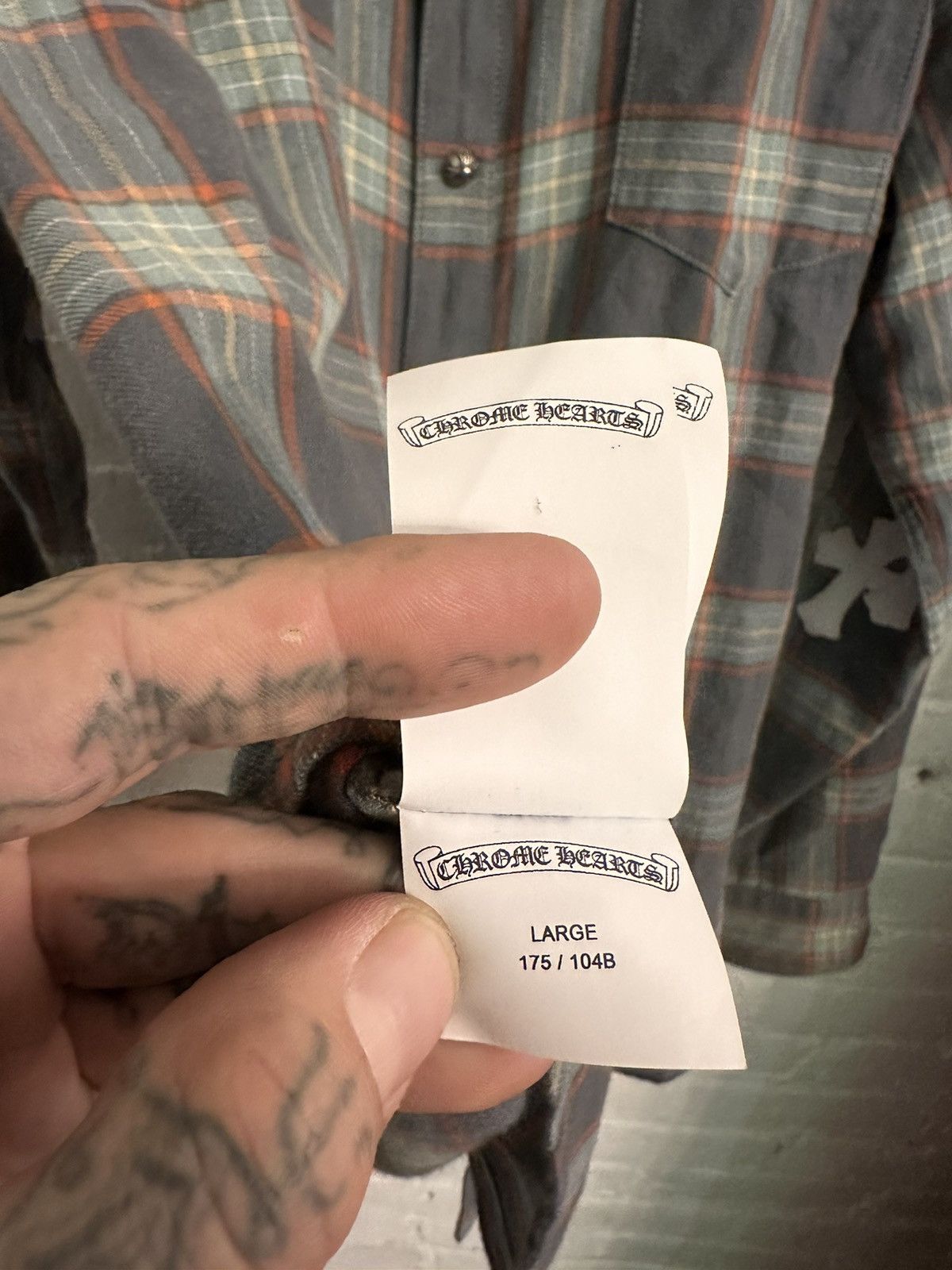 Chrome Hearts Chrome Hearts 1:1 FLOODED Cross Patch Shirt Size US L / EU 52-54 / 3 - 15 Thumbnail