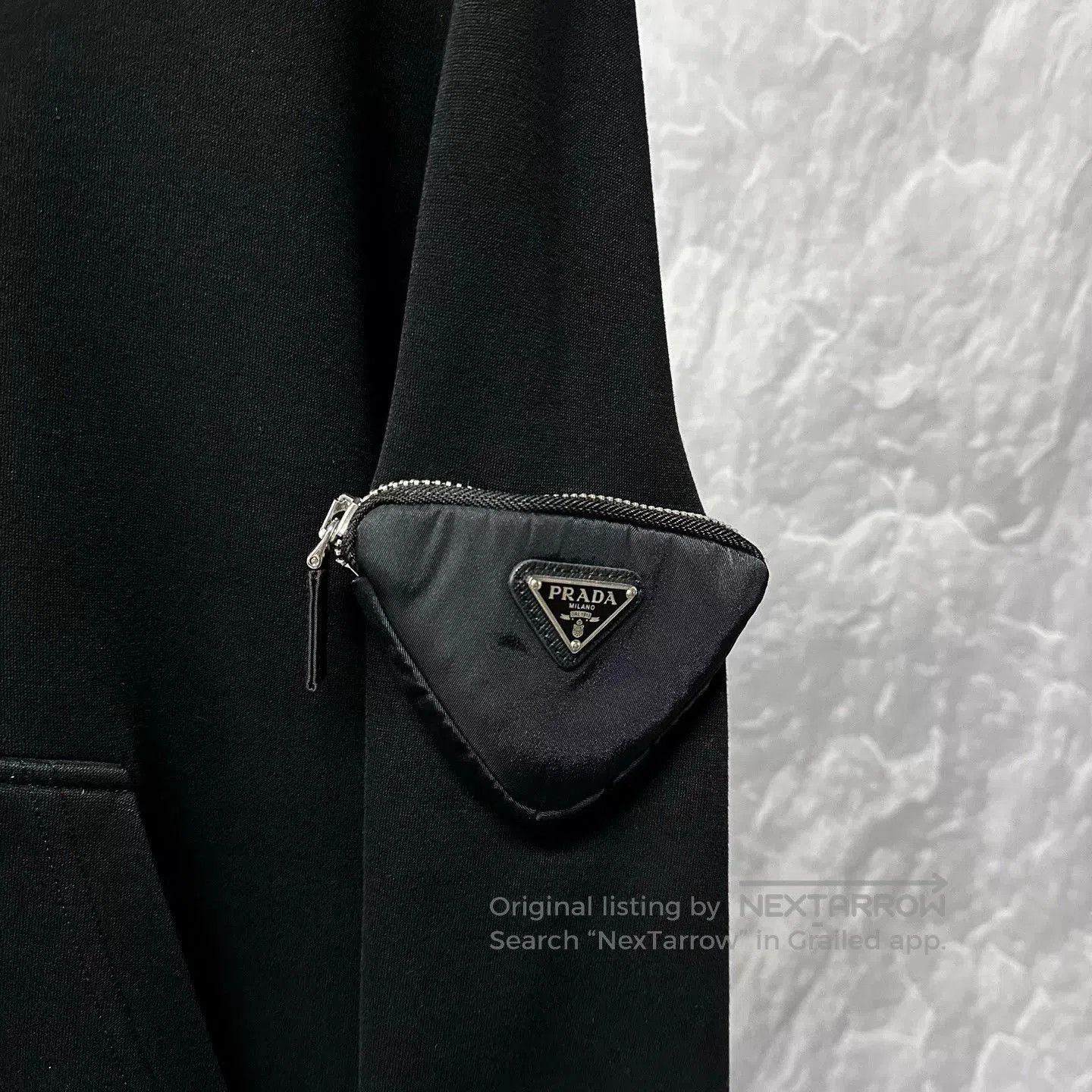Prada prada black hoodie with tag XS size. Size XS / US 0-2 / IT 36-38 - 3 Thumbnail