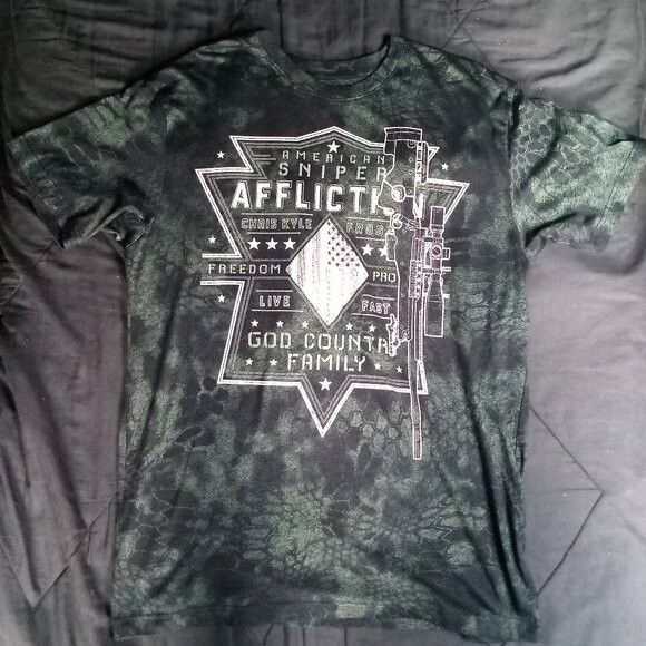 Affliction Affliction Chris Kyle American Sniper USA Freedom T-Shirt Size US XL / EU 56 / 4 - 2 Thumbnail