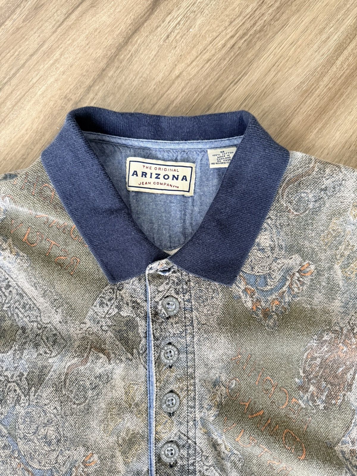 Arizona Jean Co. Vintage Arizona Jean Company Polo Shirt Mens Medium 90s Size US M / EU 48-50 / 2 - 3 Thumbnail