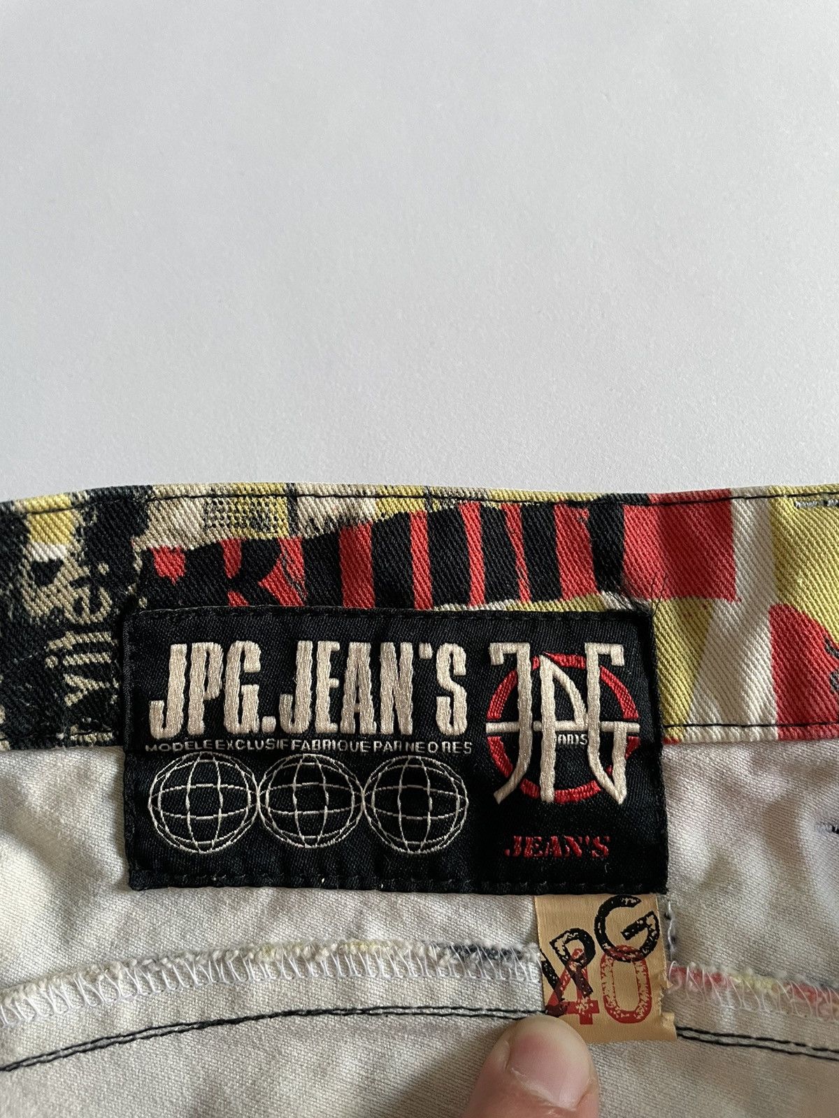 Jean Paul Gaultier Jean Paul Gaultier SS00 Anarchy Print Pants Size US 28 / EU 44 - 6 Thumbnail