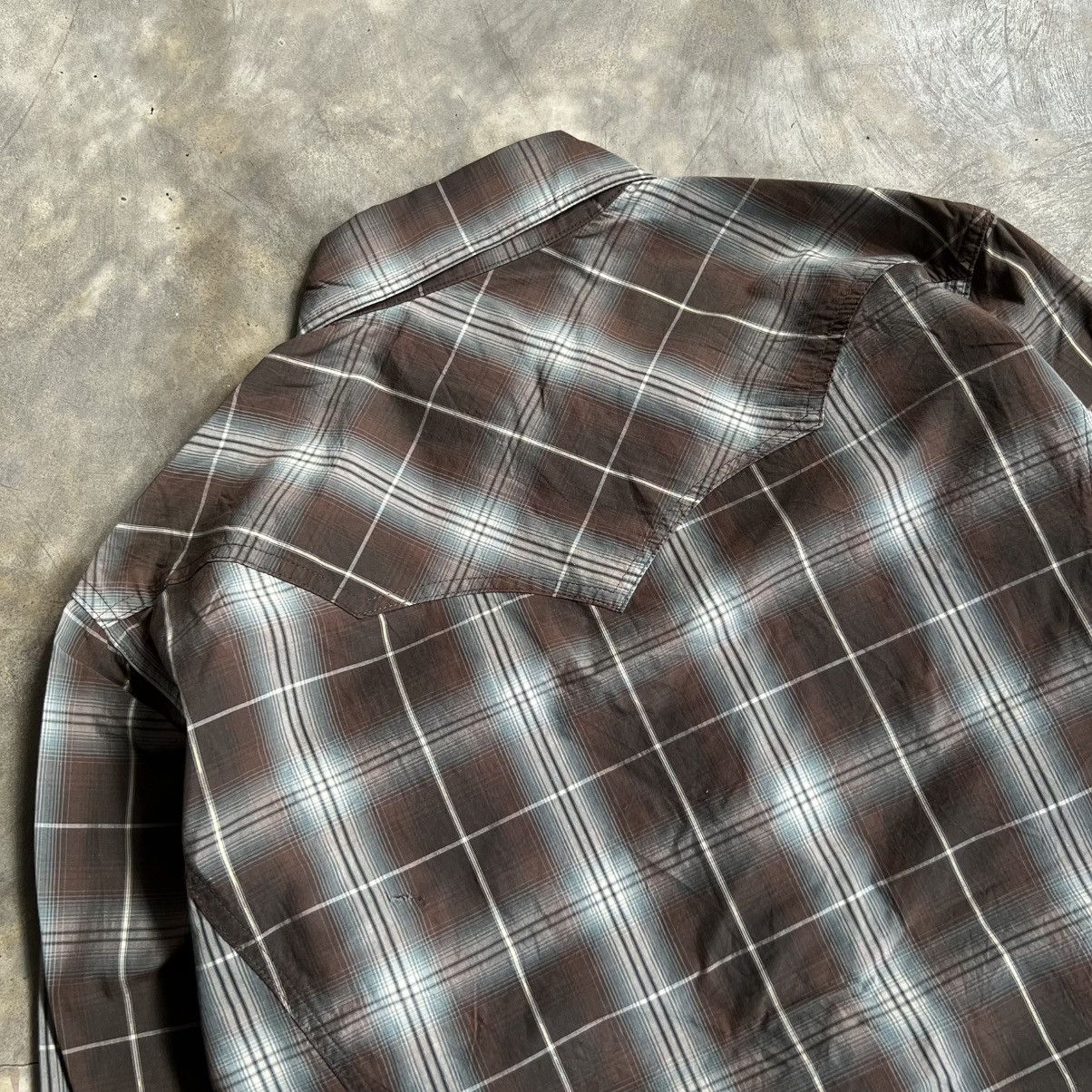 If Six Was Nine 2000s Schlussel Western Plaid Long Sleeve Button up Shirt Size US L / EU 52-54 / 3 - 4 Thumbnail