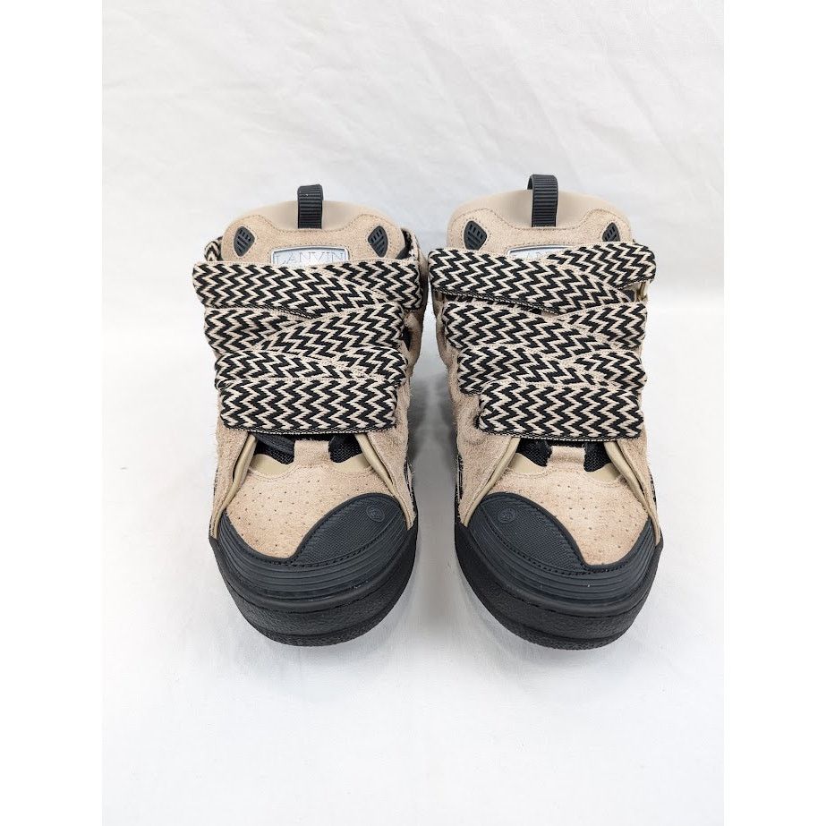 Lanvin o1rshd1 Curb Sneakers in Light Brown/Black Size US 13 / EU 46 - 17 Thumbnail