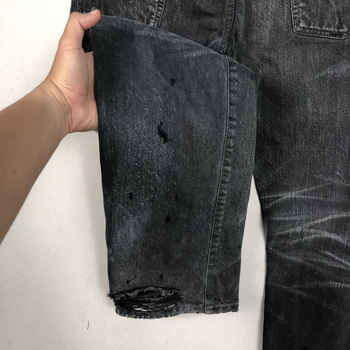 Mastermind Japan Mastermind Japan Paradise Damaged Washed Punk Jeans Size US 32 / EU 48 - 8 Thumbnail