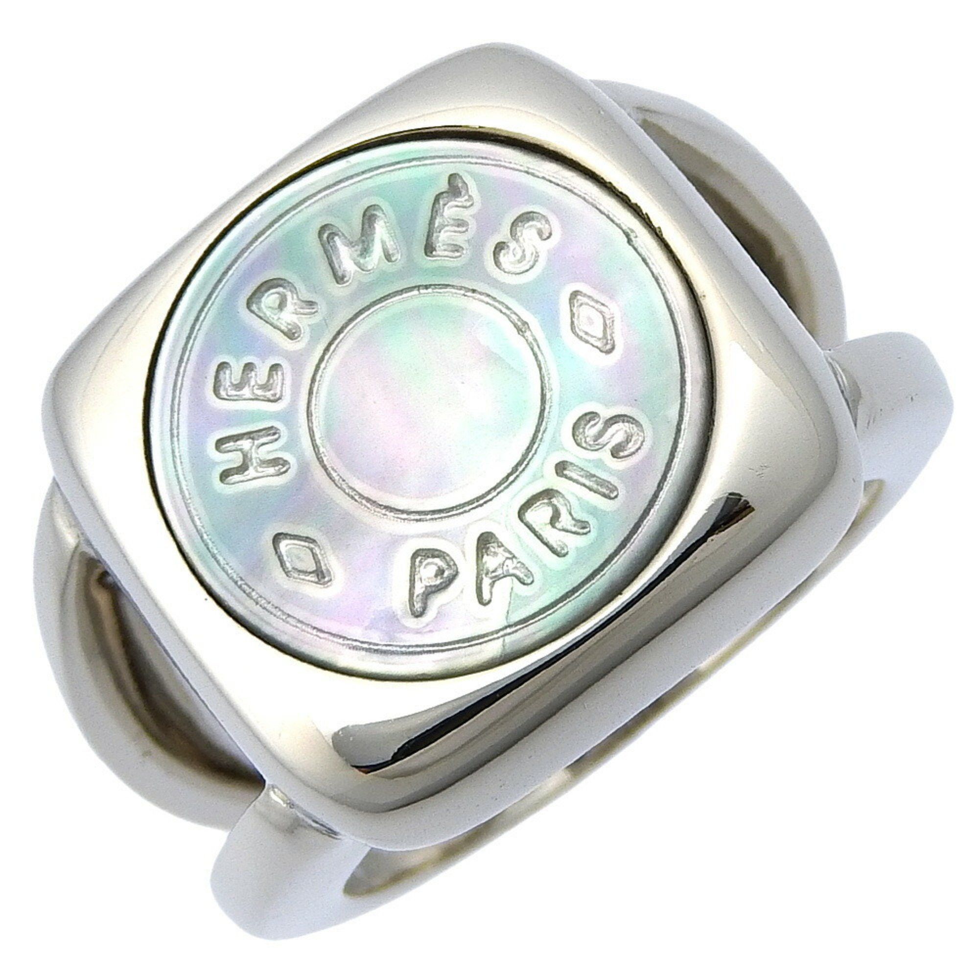 Hermes Hermes Serie size 12.5 ring, 925 silver x shell, approx. 11.5g, Serie, women's, W153124300 Size ONE SIZE - 1 Thumbnail
