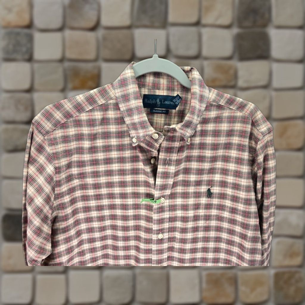 Ralph Lauren Ralph Lauren Button Down Shirt Mens Medium Multicolor Plaid Classic Fit Logo Shirt Size US M / EU 48-50 / 2 - 1 Thumbnail