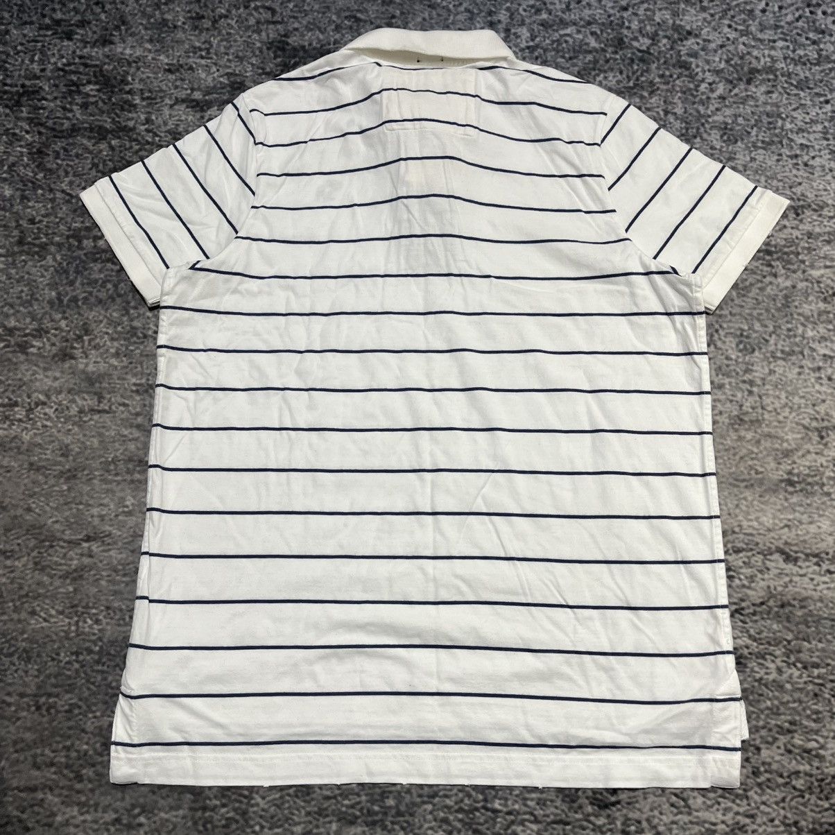 Abercrombie & Fitch Vintage Abercrombie & Fitch Muscle Polo Shirt White Blue XXL Size US XXL / EU 58 / 5 - 10 Thumbnail