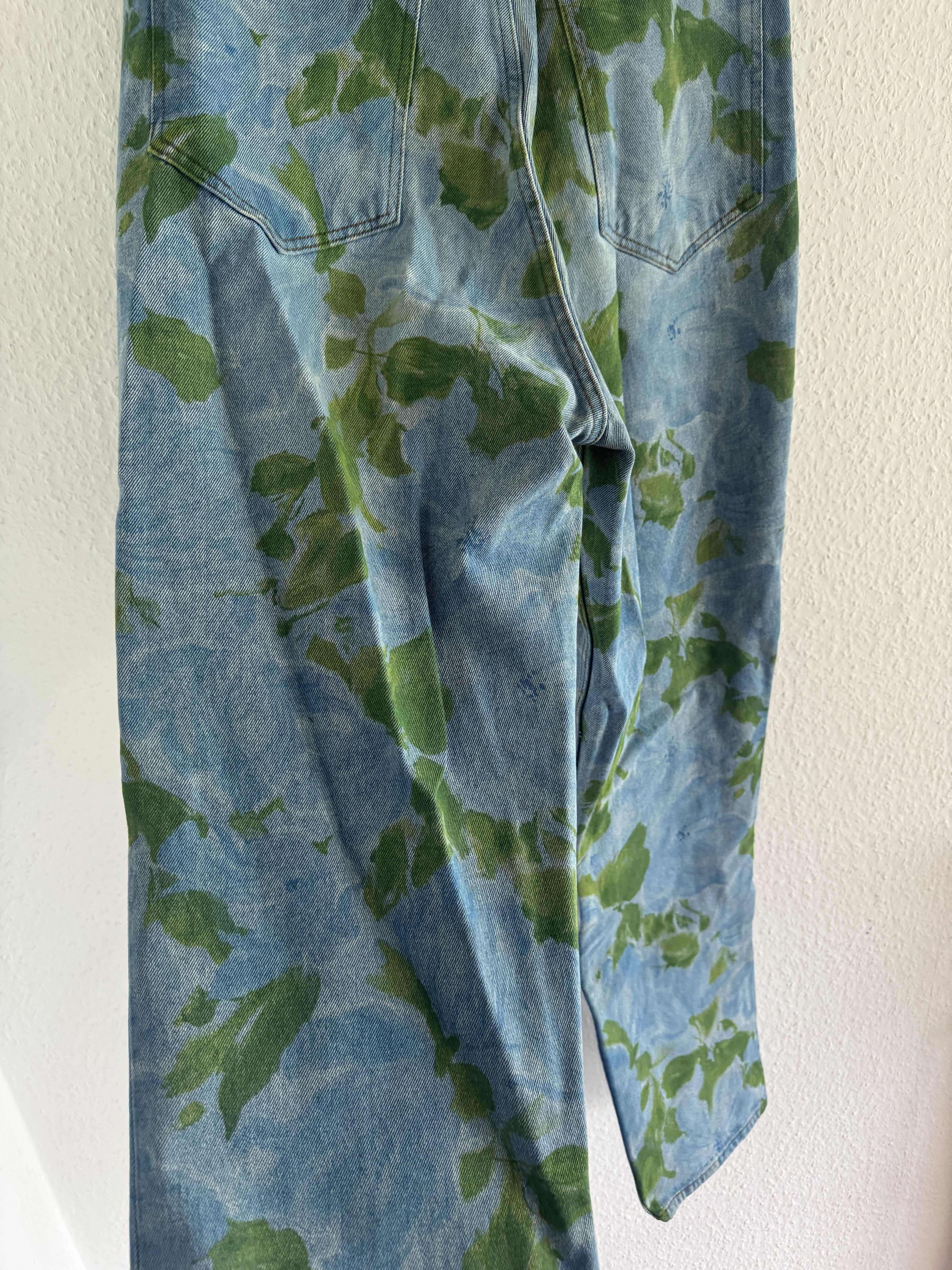 Balenciaga Oversized Earth Print Denim Jeans Size US 30 / EU 46 - 13 Thumbnail