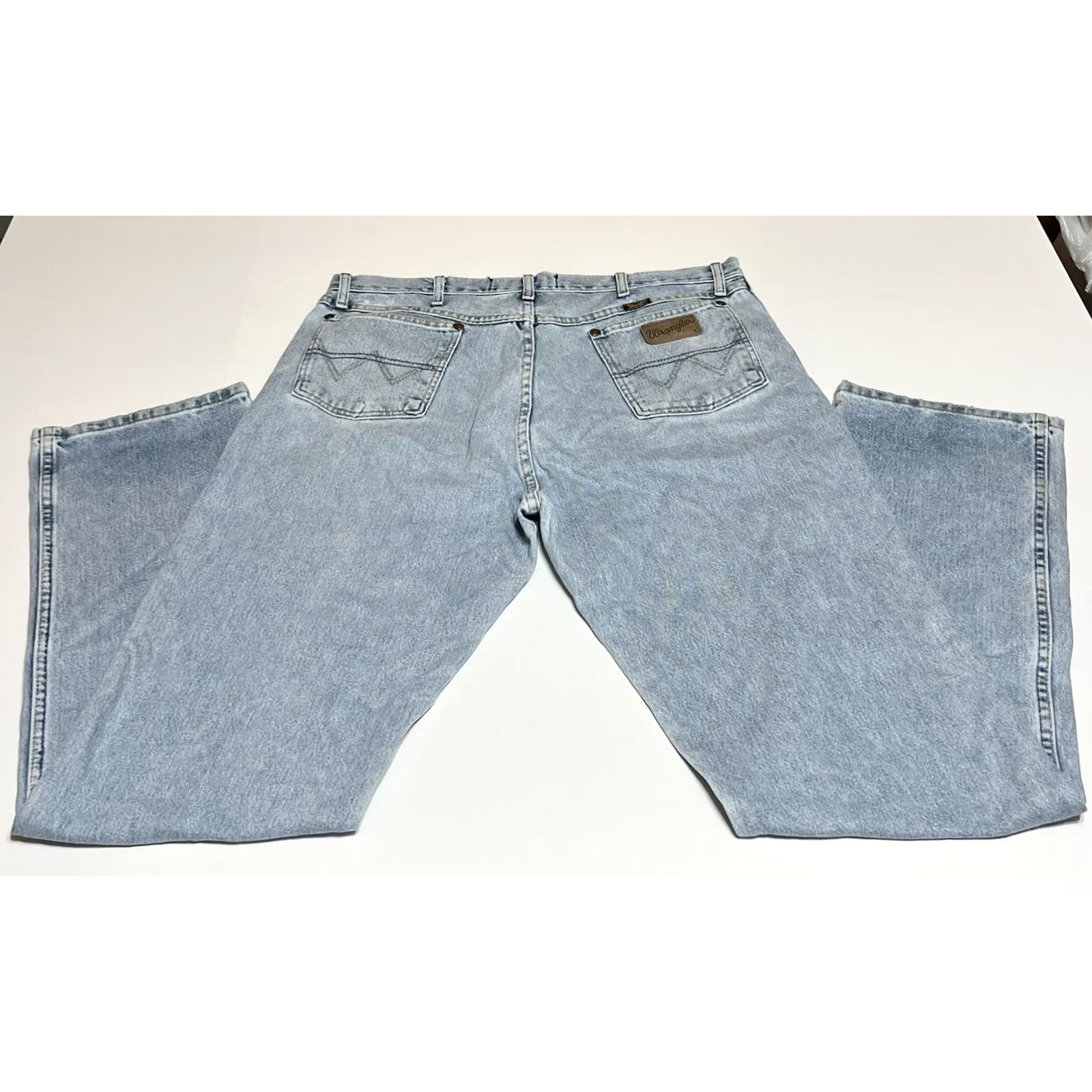 Wrangler Wrangler Jeans Men Tag 38x36 38x35 George Strait Cowboy Cut Western Blue Denim Regular Fit High Rise Wrangler George Strait Collection Mens Jeans Size US 38 / EU 54 - 2 Thumbnail