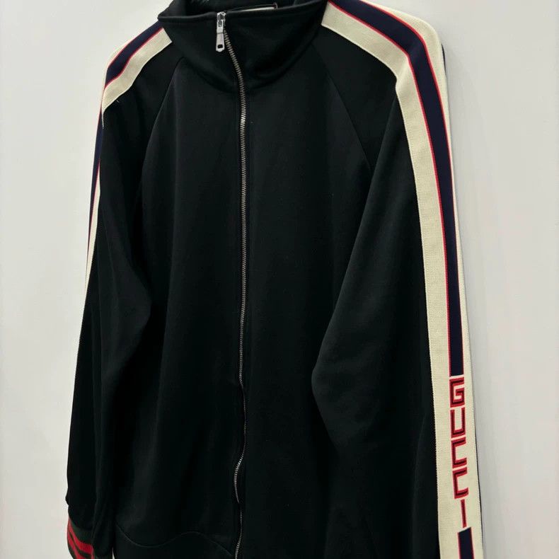 Gucci Gucci Size XXXL Black and red color-blocked webbing logo s Size US XXL / EU 58 / 5 - 2 Thumbnail