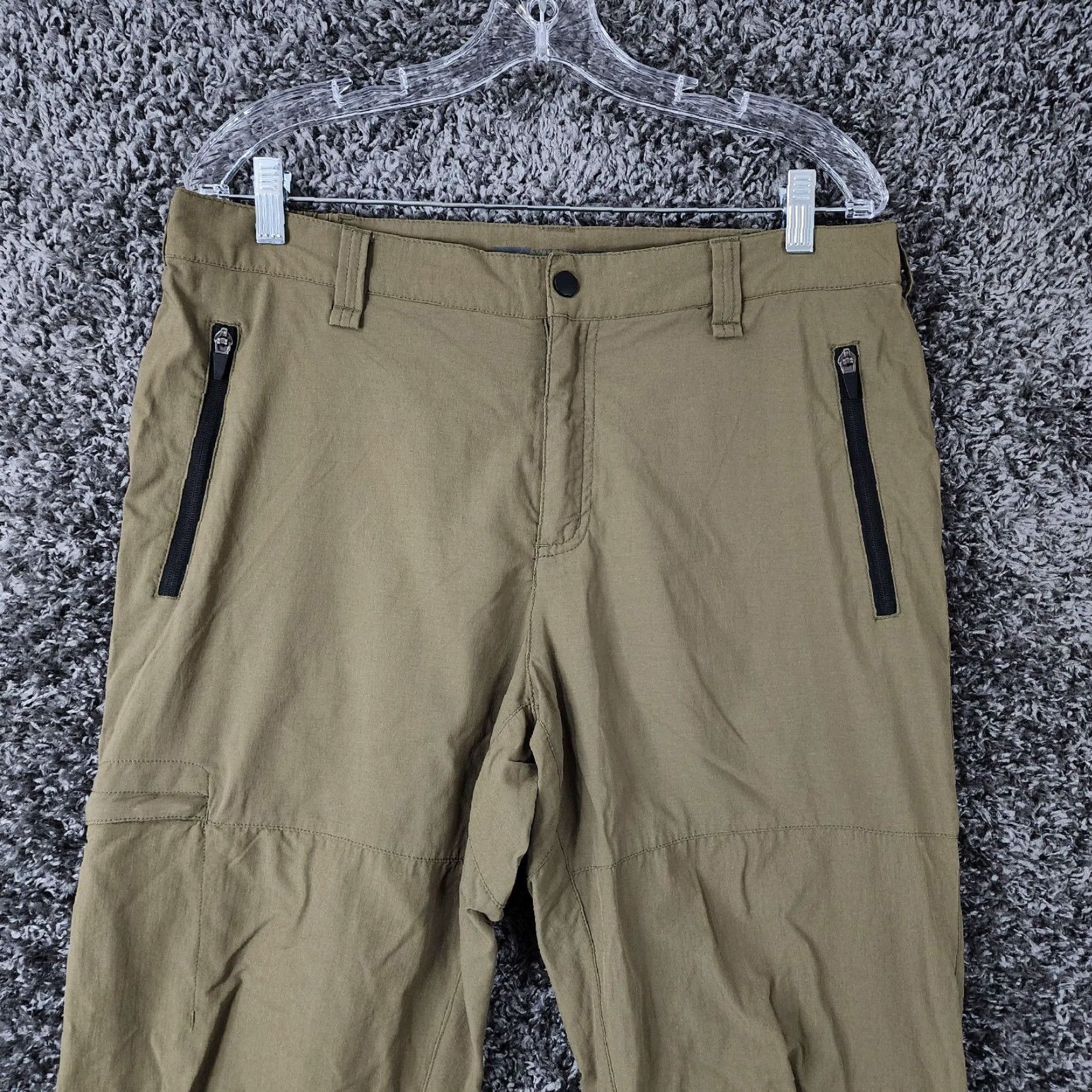 Vintage Wilderness Technology Mens Outdoor Hiking Pants Green Size Large Straight Leg Size US 33 - 2 Thumbnail