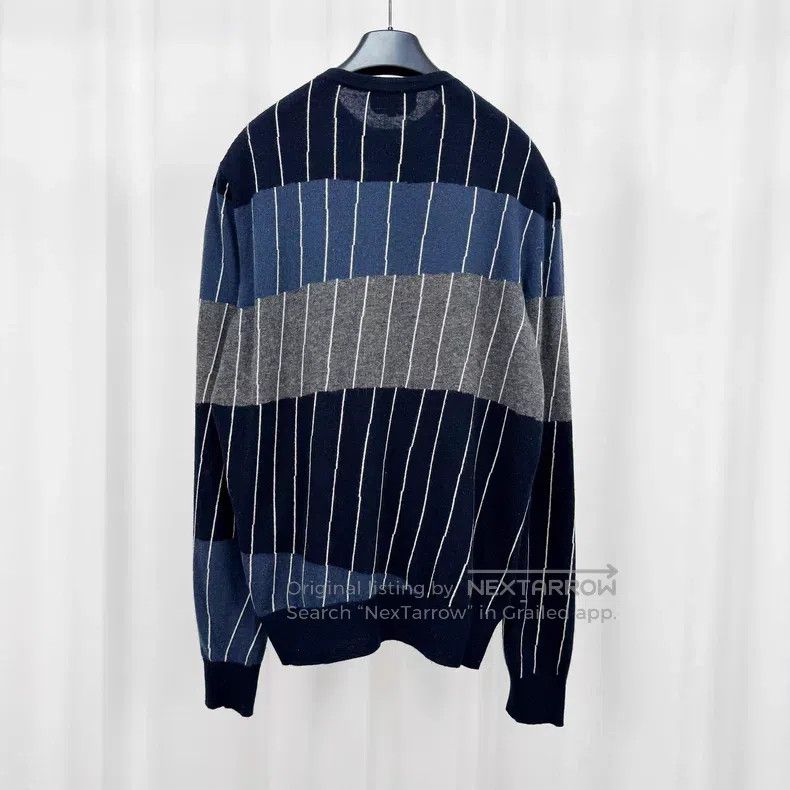 Hermes Hermes Vertical striped cashmere knitted sweater Size US M / EU 48-50 / 2 - 2 Thumbnail