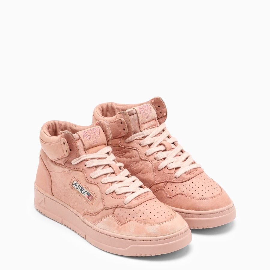 AUTRY o1d2blof0824 High-Top Sneakers in Peach Size US 8 / IT 38 - 2 Thumbnail