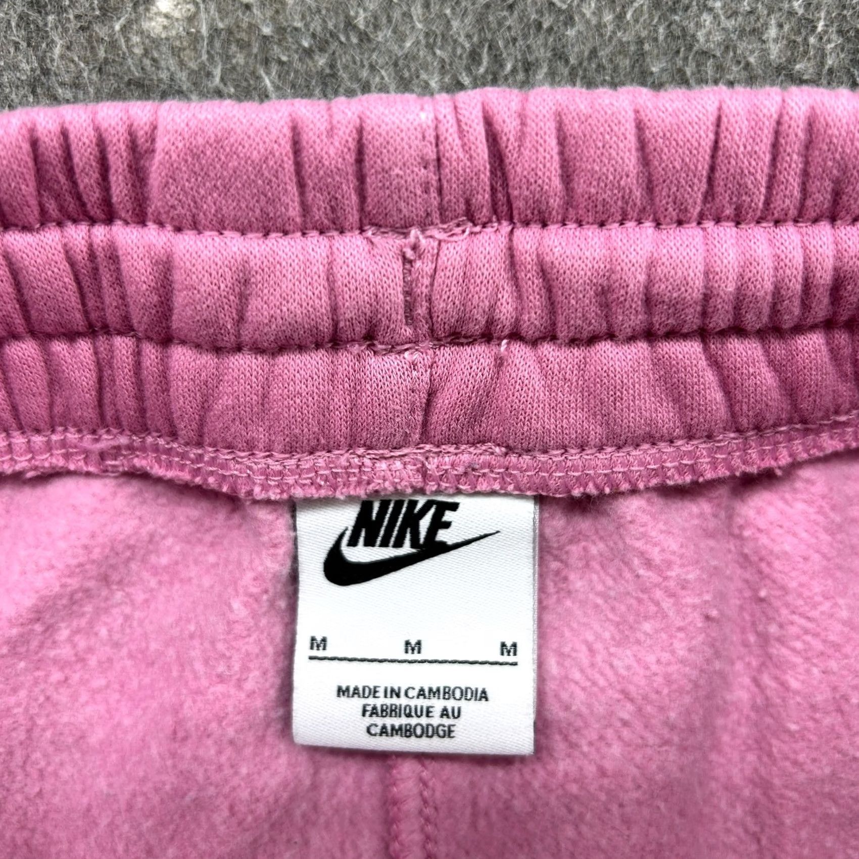 Nike Nike Pants Womens M Pink Sweat Fleece Swoosh Cotton Drawstring Baggy Wide Leg Pants Womens M Pink Sweatpants Swoosh Cotton Blend Pockets Elastic Waist Size 32" / US 10 / IT 46 - 5 Thumbnail