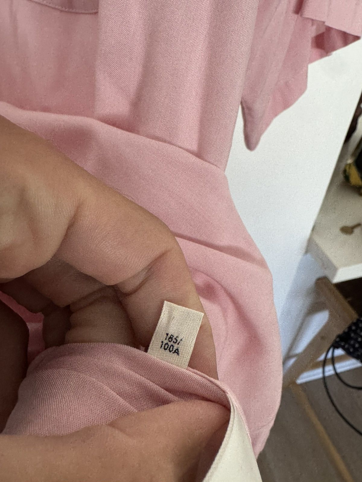 Celine Rare Blush Pink Bowling Shirt Viscose Size US XL / EU 56 / 4 - 6 Thumbnail