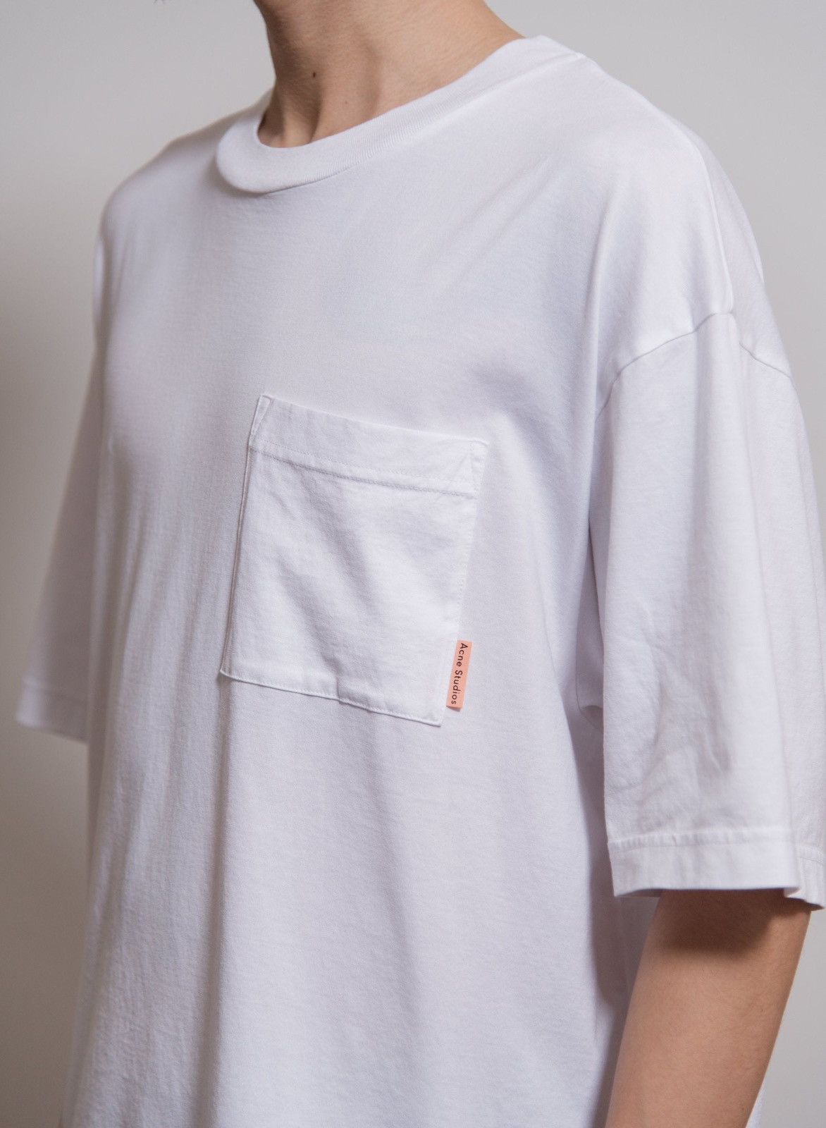 Acne Studios Acne Boxy Cropped White Tee Size US S / EU 44-46 / 1 - 6 Thumbnail