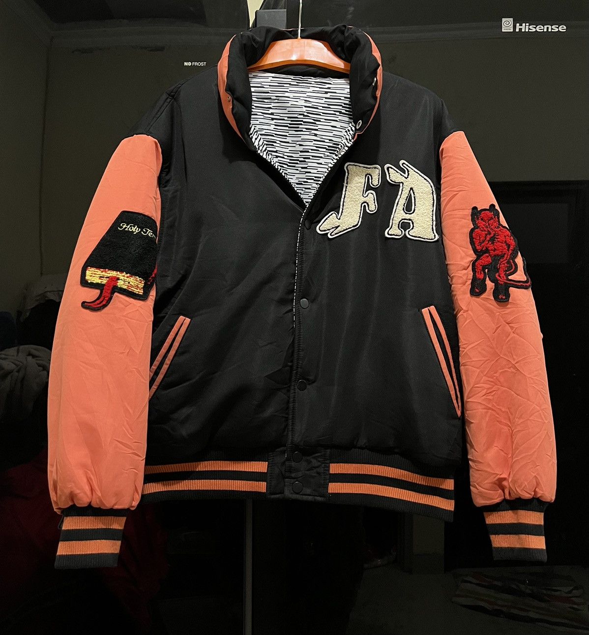 Fucking Awesome × Streetwear Fucking Awesome Reversible Varsity Puffer |  Grailed