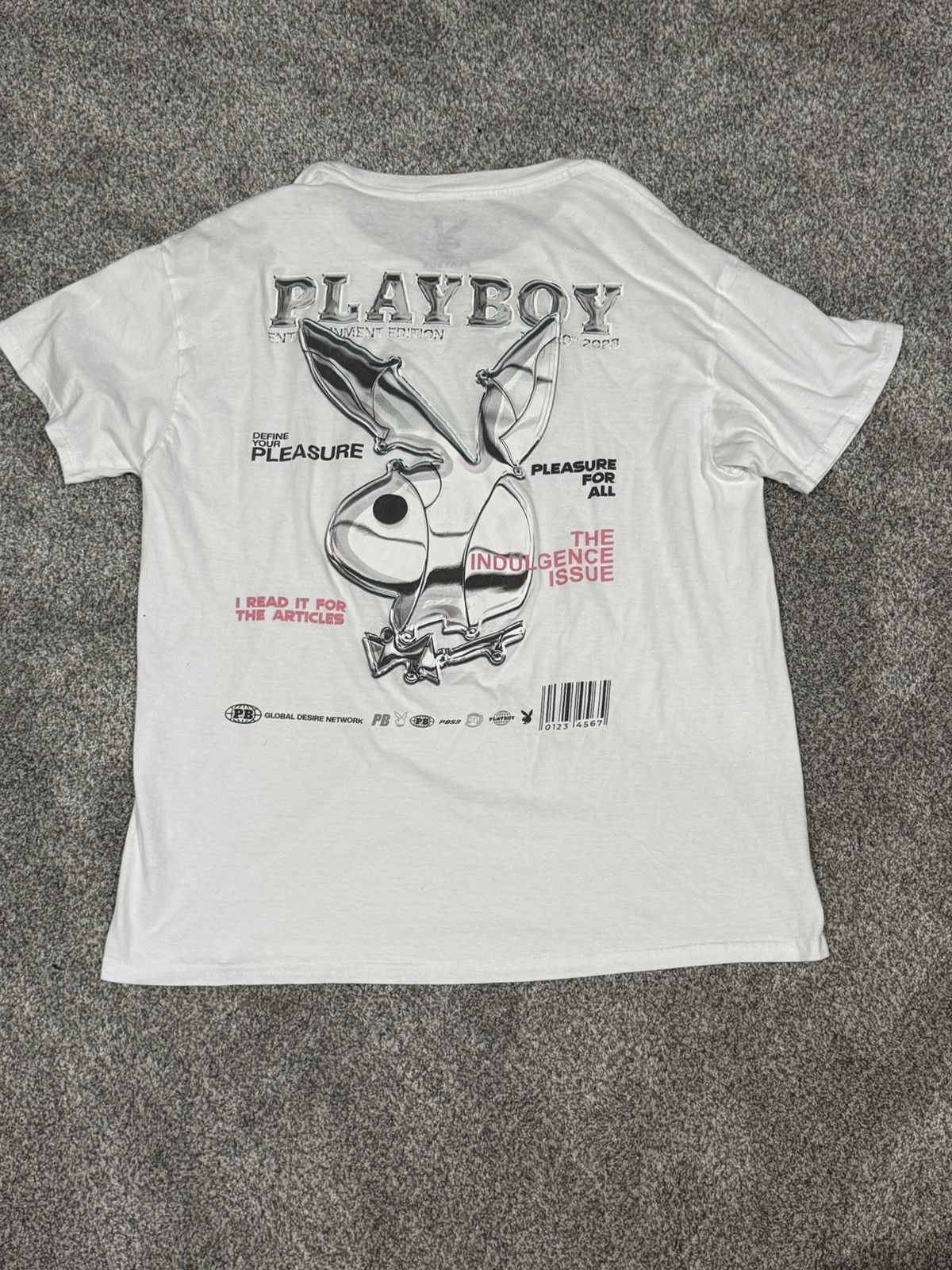 Playboy Playboy white t-shirt size S Size US S / EU 44-46 / 1 - 3 Thumbnail