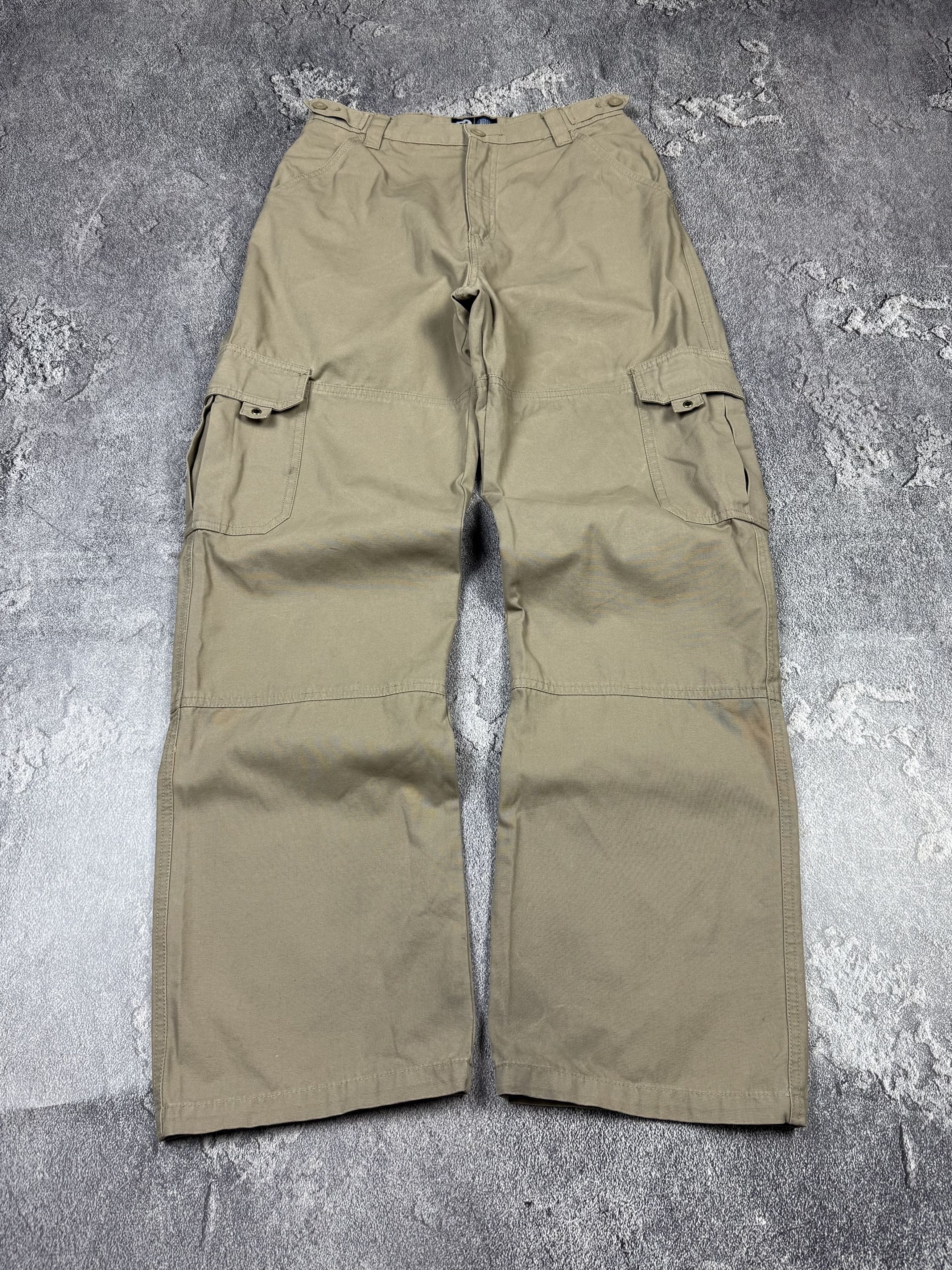 Japanese Brand Vintage 2000s Cargo Baggy Pants Japanese Style Y2K Size US 29 - 1 Thumbnail