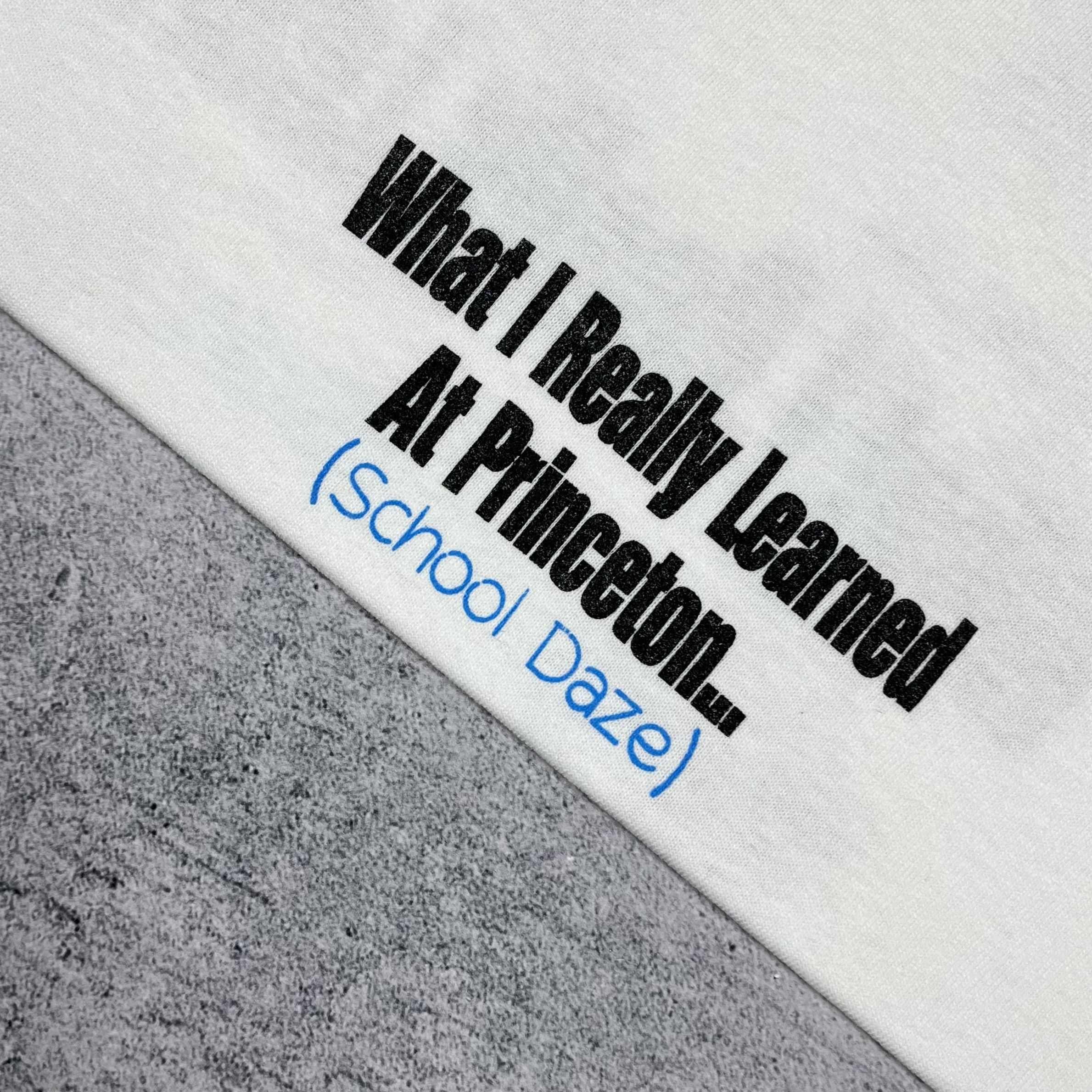 Vintage Vintage “What I really Learned At Princeton” T Shirt 1994 Size US XL / EU 56 / 4 - 17 Thumbnail