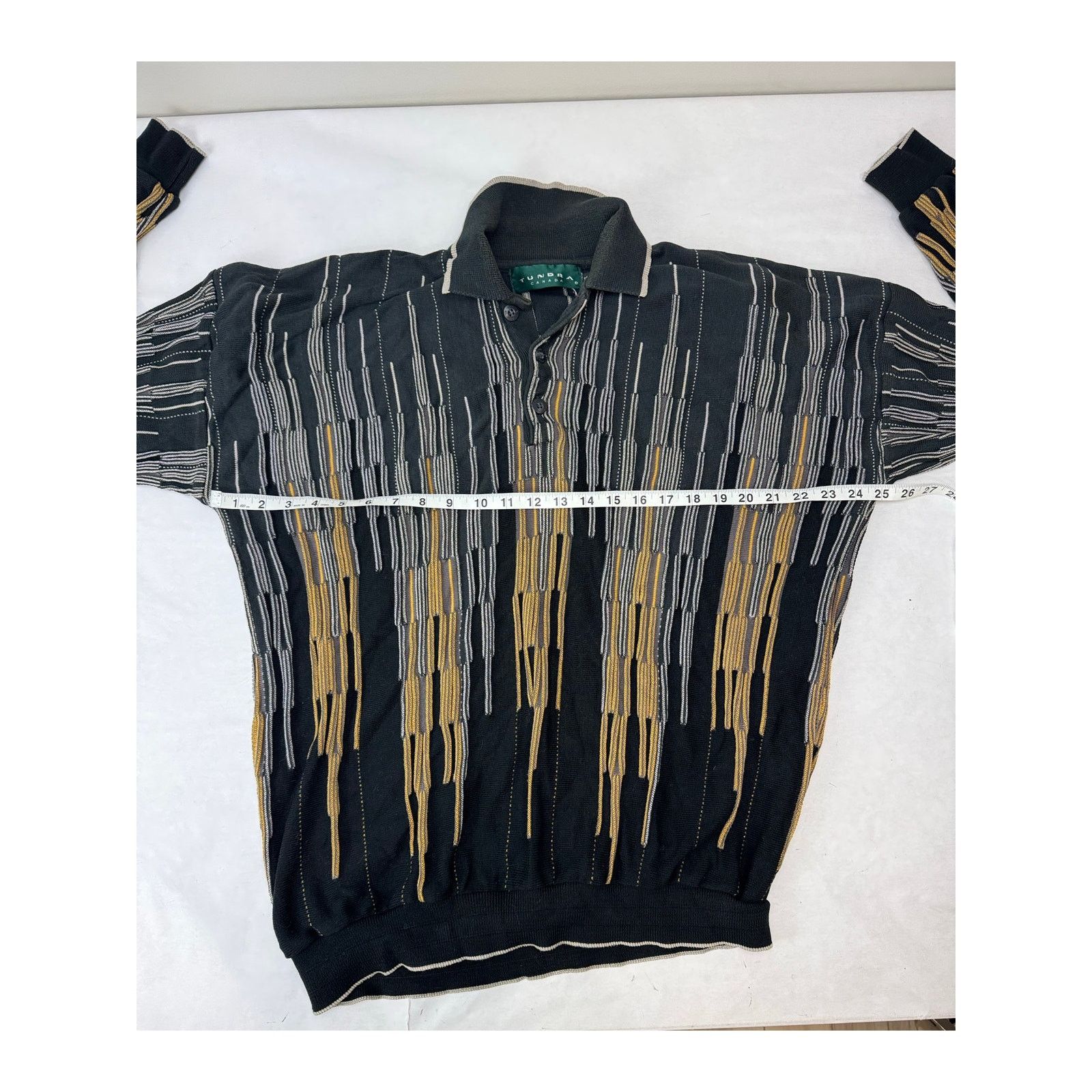 Tundra Vintage Tundra Sweater 80s 90s Coogi Black Tan Men's Size XL Size US XL / EU 56 / 4 - 4 Thumbnail
