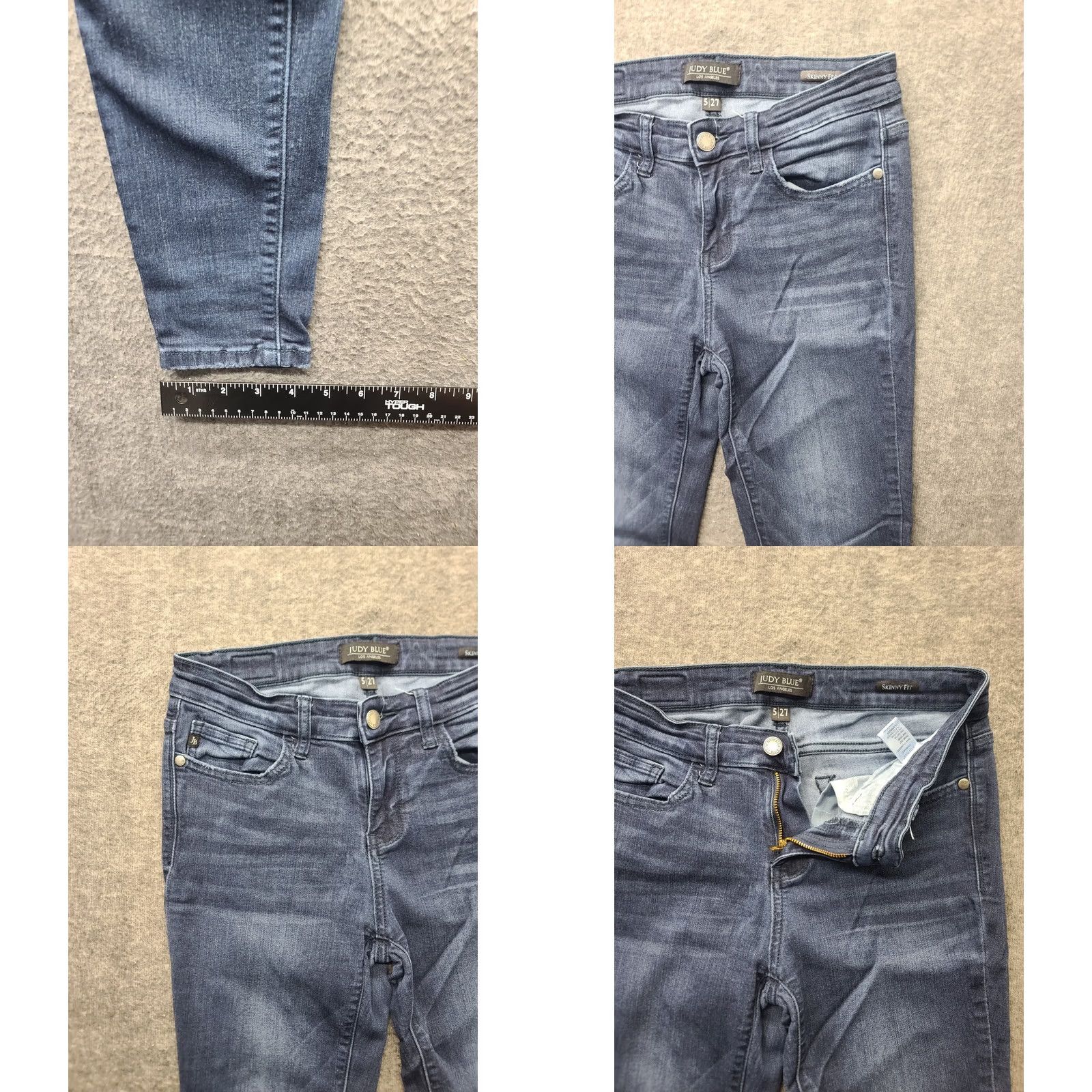 Vintage Judy Blue Jeans Women’s 5/27 Skinny Fit Mid Rise Stretch Classic Casual Everyday Jeans Size 27" / US 4 / IT 40 - 8 Thumbnail