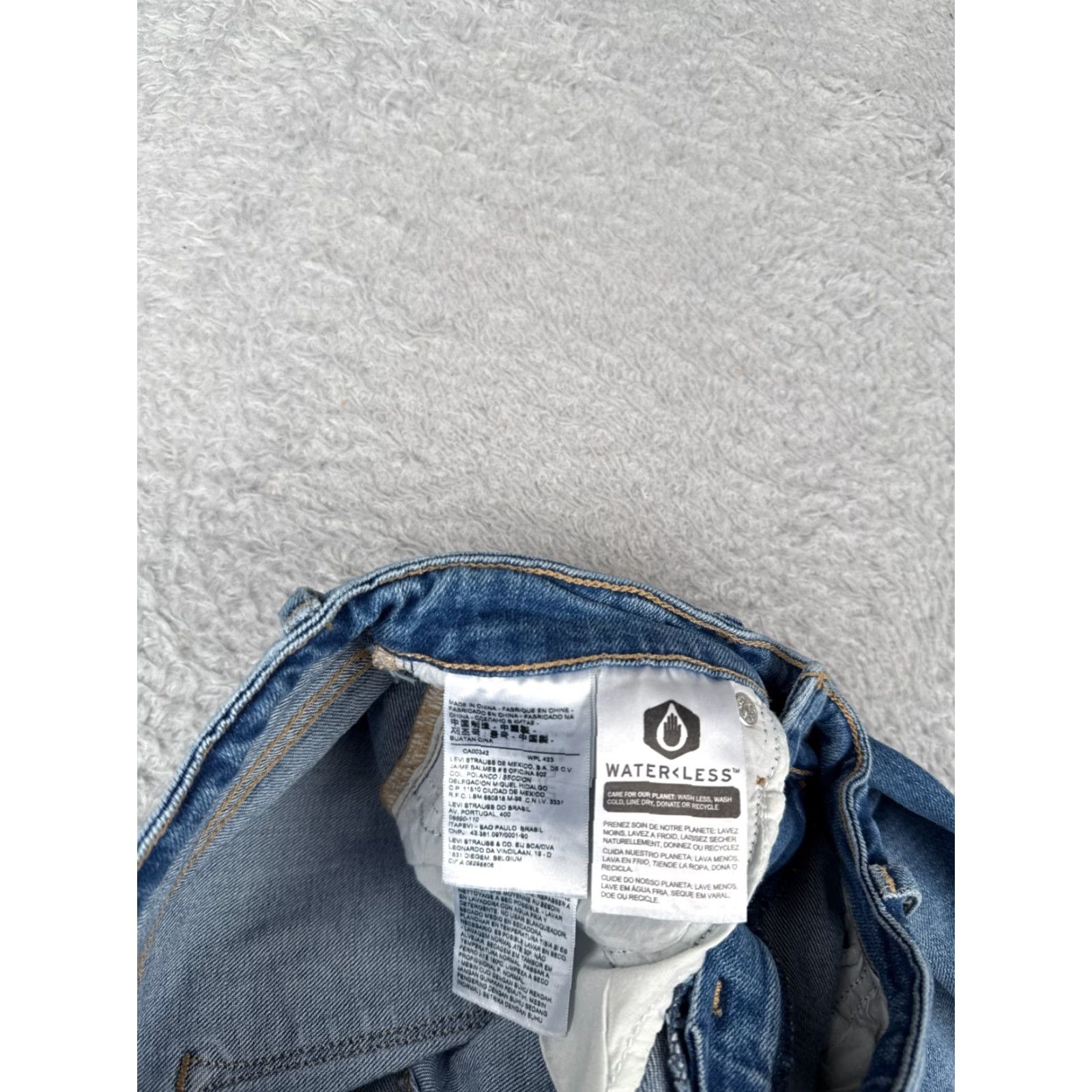 Levi's Levi's Women's 26 Blue Denim Skinny Jeans High Rise Distressed 5-Pocket Regular Fit Retro 721 Size 26" / US 2 / IT 38 - 7 Thumbnail